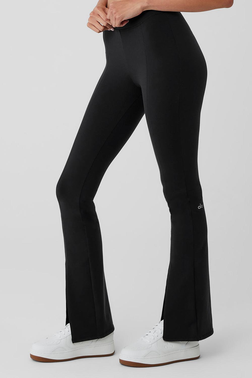 Leggins Alo Yoga Airbrush High-Waist Flutter Mujer Negros | Mexico  MPX-986027