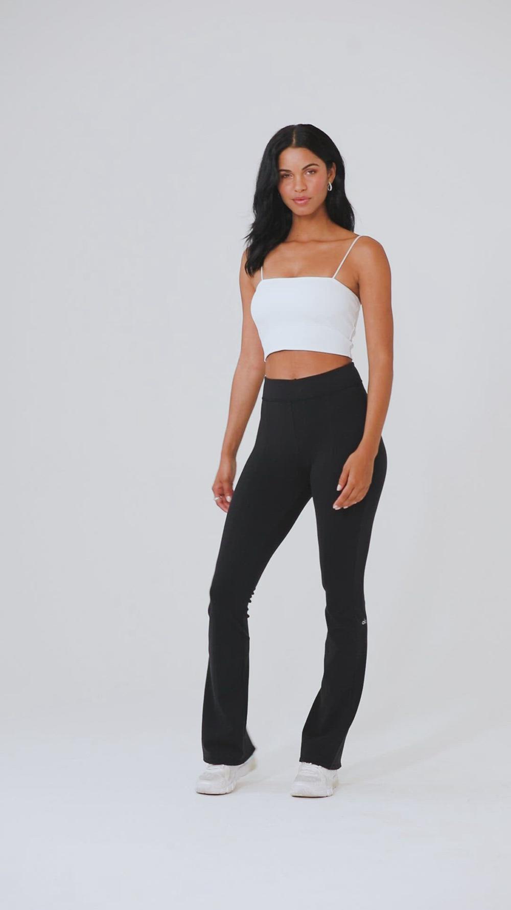 Leggins Alo Yoga Airbrush High-Waist Kick-Back Mujer Negros | Mexico  EST-123907
