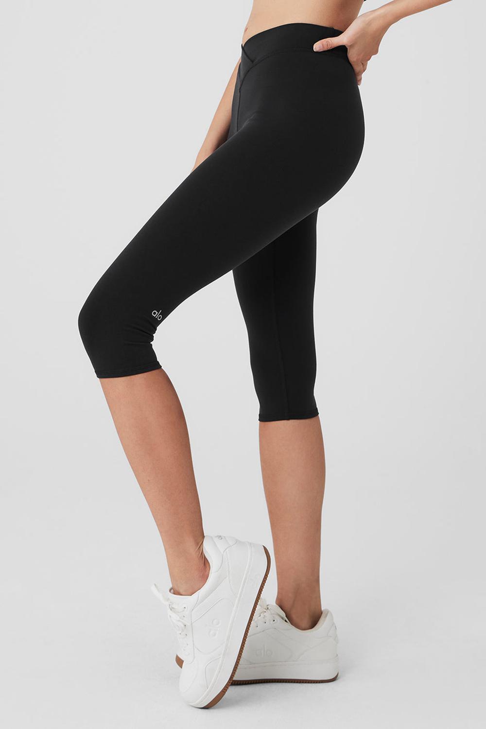 Leggins Alo Yoga Airbrush V-Cut Defineri Mujer Negros | Mexico  CLQ-701293