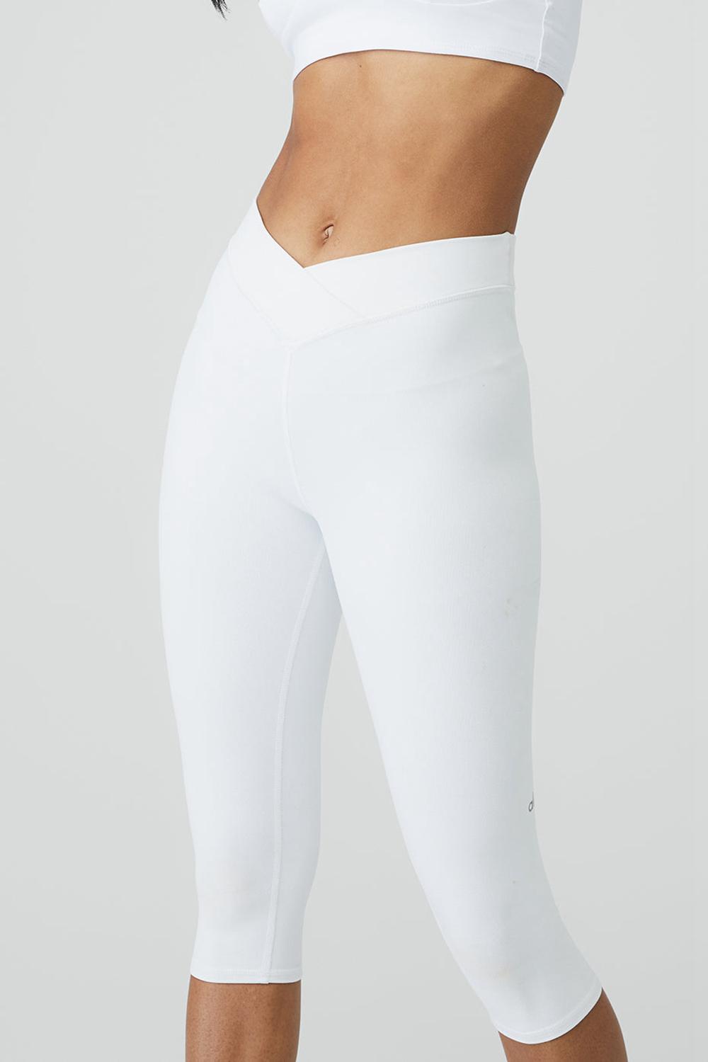 Leggins Alo Yoga Airbrush V-Cut Defineri Mujer Blancos | Mexico  SYV-418059