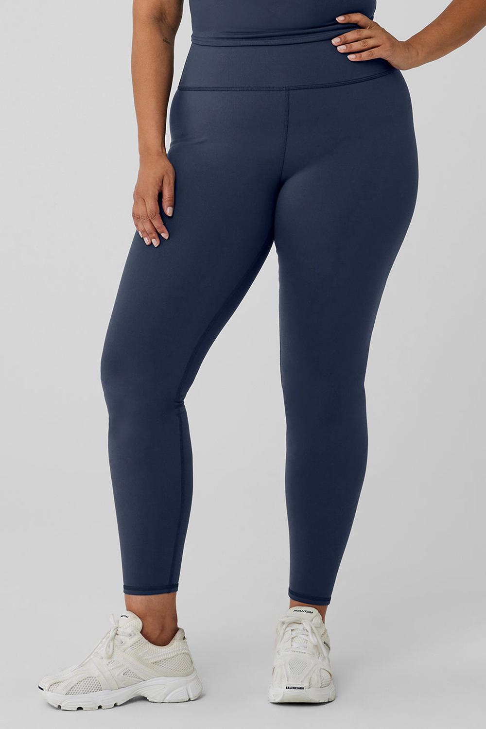 Leggins Alo Yoga Airbrush Winter Warm High-Waist Nocturne Mujer Azul Marino | Mexico  RBW-185023