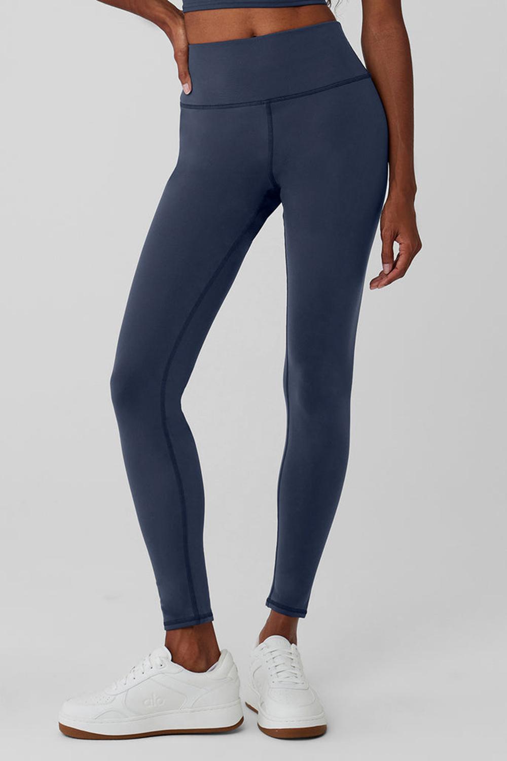 Leggins Alo Yoga Airbrush Winter Warm High-Waist Nocturne Mujer Azul Marino | Mexico  RBW-185023