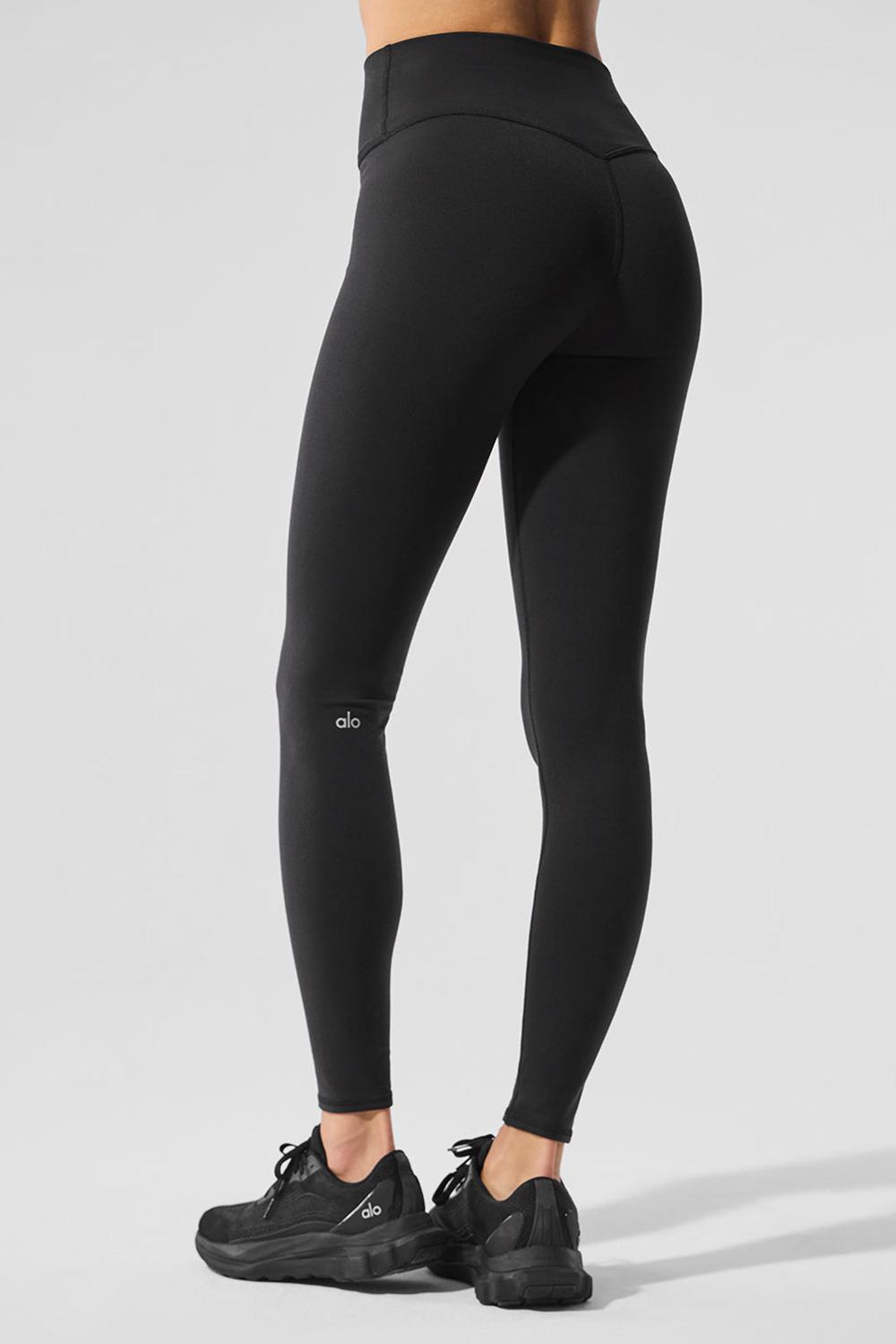 Leggins Alo Yoga Airbrush Winter Warm High-Waist Nocturne Mujer Negros | Mexico  CBF-591436