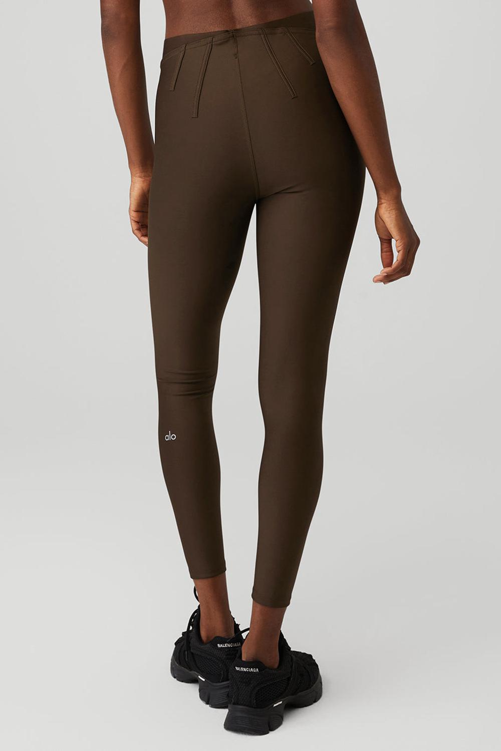 Leggins Alo Yoga Airlift High-Waist 7/8 Corset Mujer Espresso | Mexico  GUE-120758