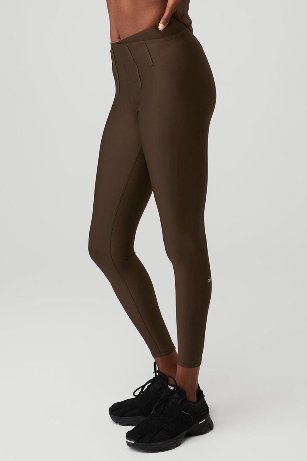 Leggins Alo Yoga Airlift High-Waist 7/8 Corset Mujer Espresso | Mexico  GUE-120758
