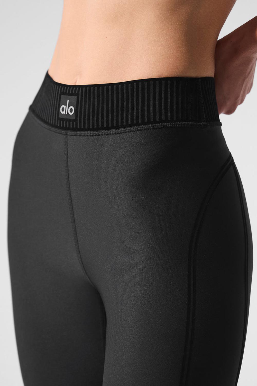Leggins Alo Yoga Airlift High-Waist 7/8 Line Up Mujer Negros | Mexico  ZTD-905163