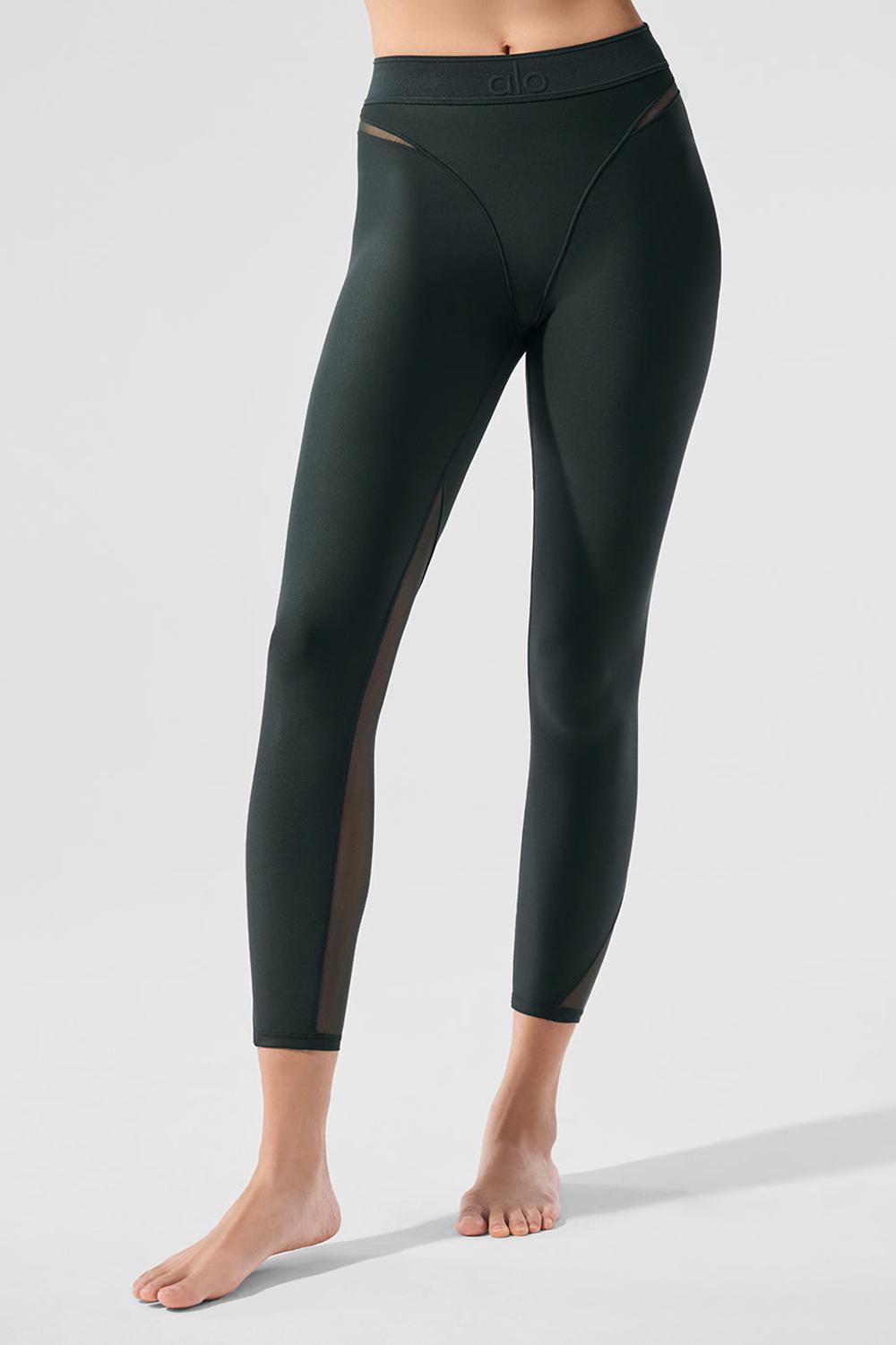 Leggins Alo Yoga Airlift High-Waist 7/8 Rebel Mujer Verdes | Mexico  DVT-643952