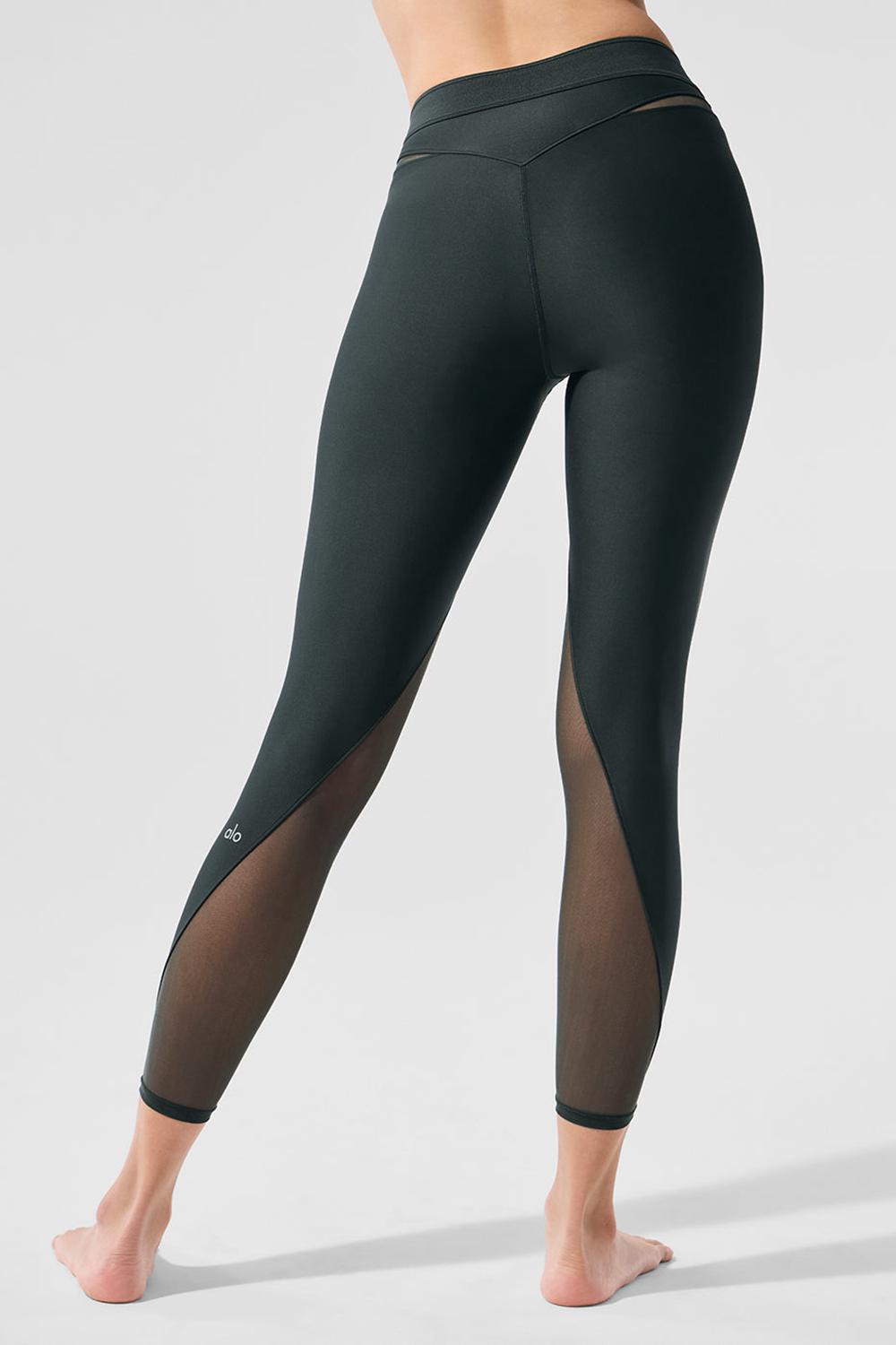 Leggins Alo Yoga Airlift High-Waist 7/8 Rebel Mujer Verdes | Mexico  DVT-643952