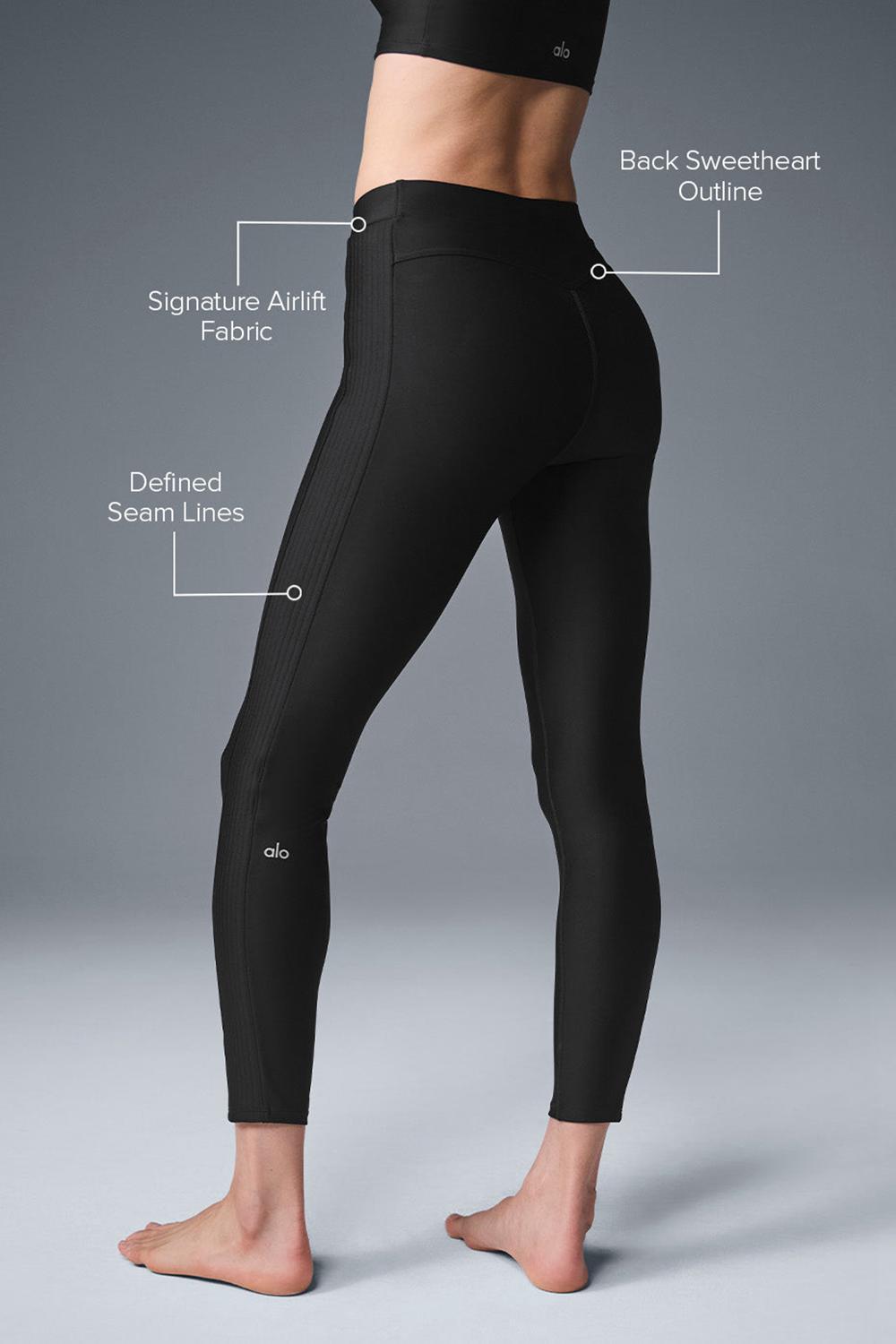 Leggins Alo Yoga Airlift High-Waist 7/8 Turn It Up Mujer Negros | Mexico  YPK-316752