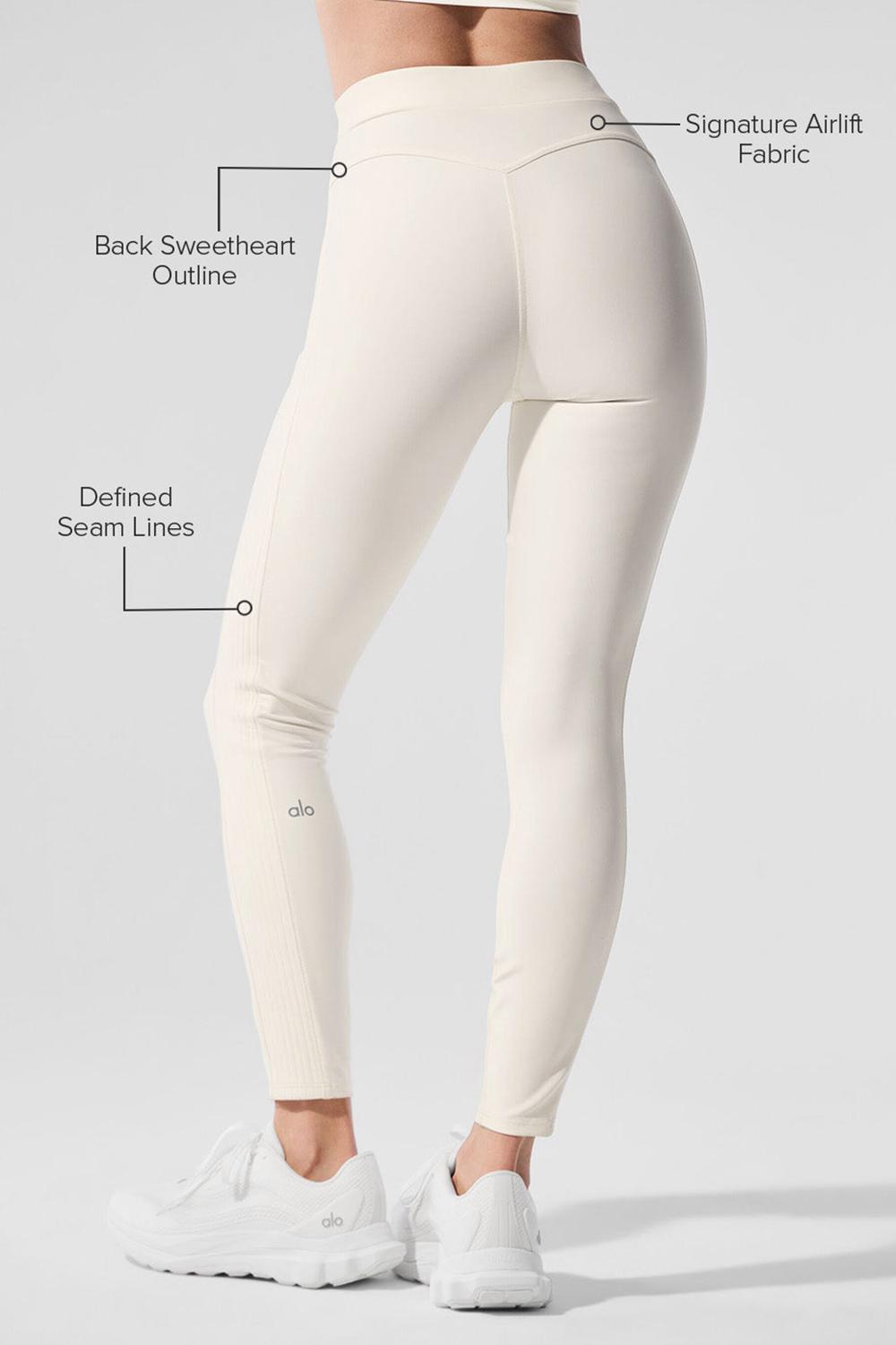Leggins Alo Yoga Airlift High-Waist 7/8 Turn It Up Mujer Ivory | Mexico  ETG-572098