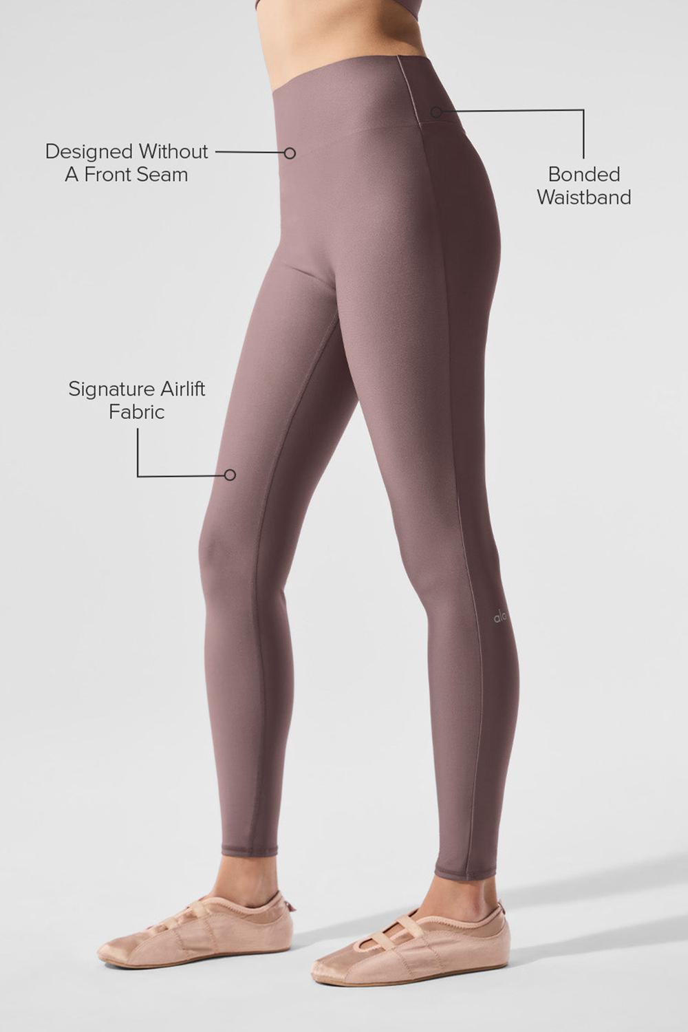 Leggins Alo Yoga Airlift High-Waist Sleek Mujer Mushroom | Mexico  RHY-534671