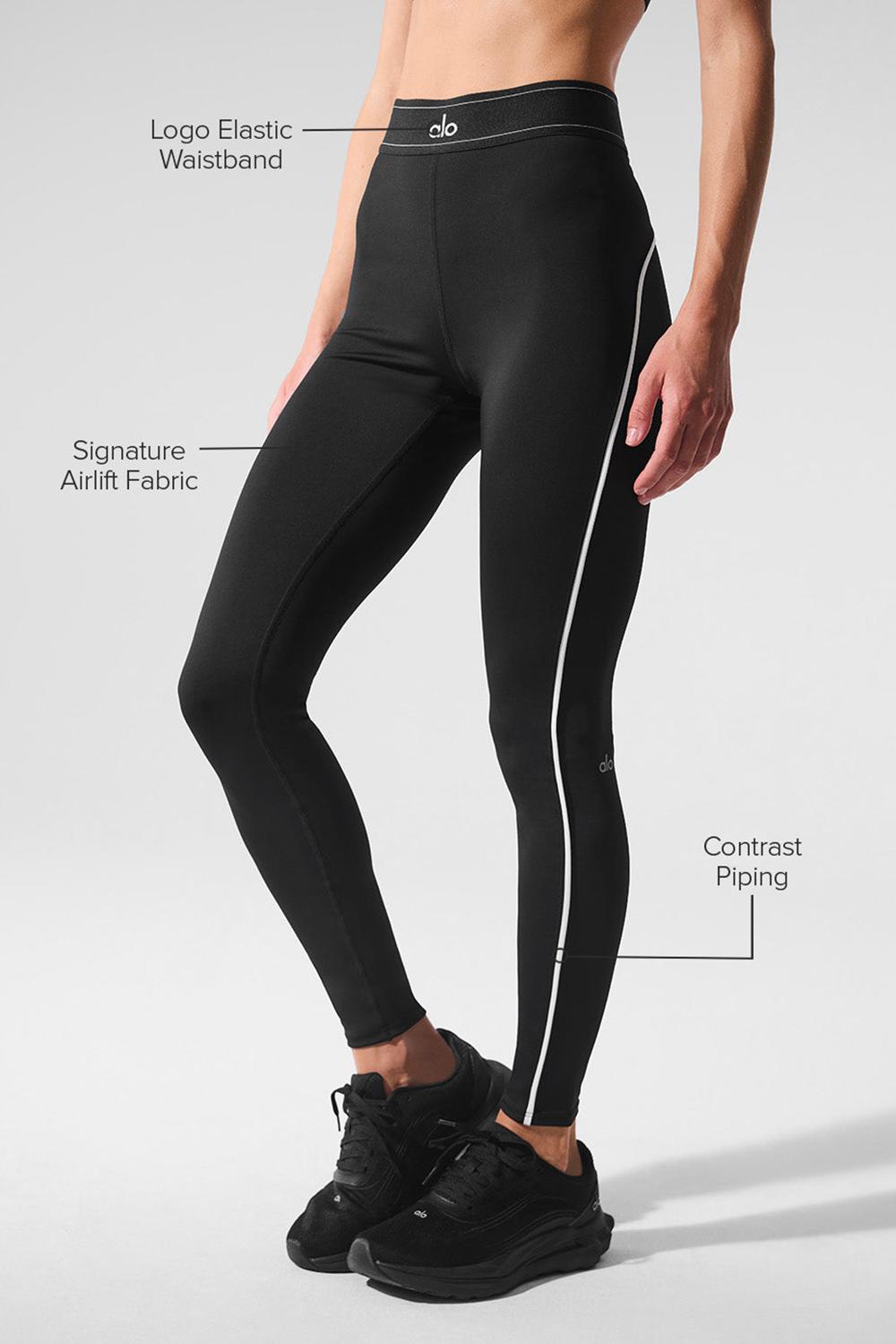 Leggins Alo Yoga Airlift High-Waist Suit Up Mujer Negros Blancos | Mexico  KUC-068291