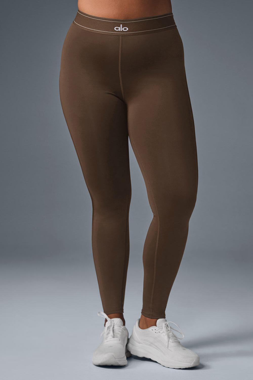 Leggins Alo Yoga Airlift High-Waist Suit Up Mujer Espresso | Mexico  IBN-205396