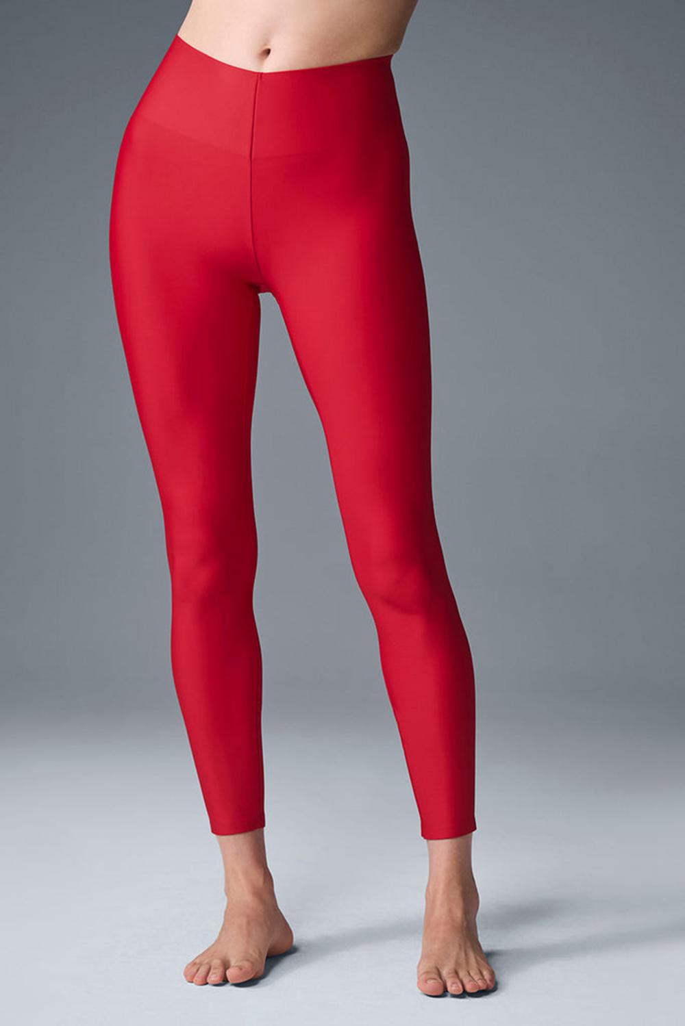 Leggins Alo Yoga Airlift Strength Extreme High-Waist 7/8 Mujer Rojos | Mexico  BZC-076248