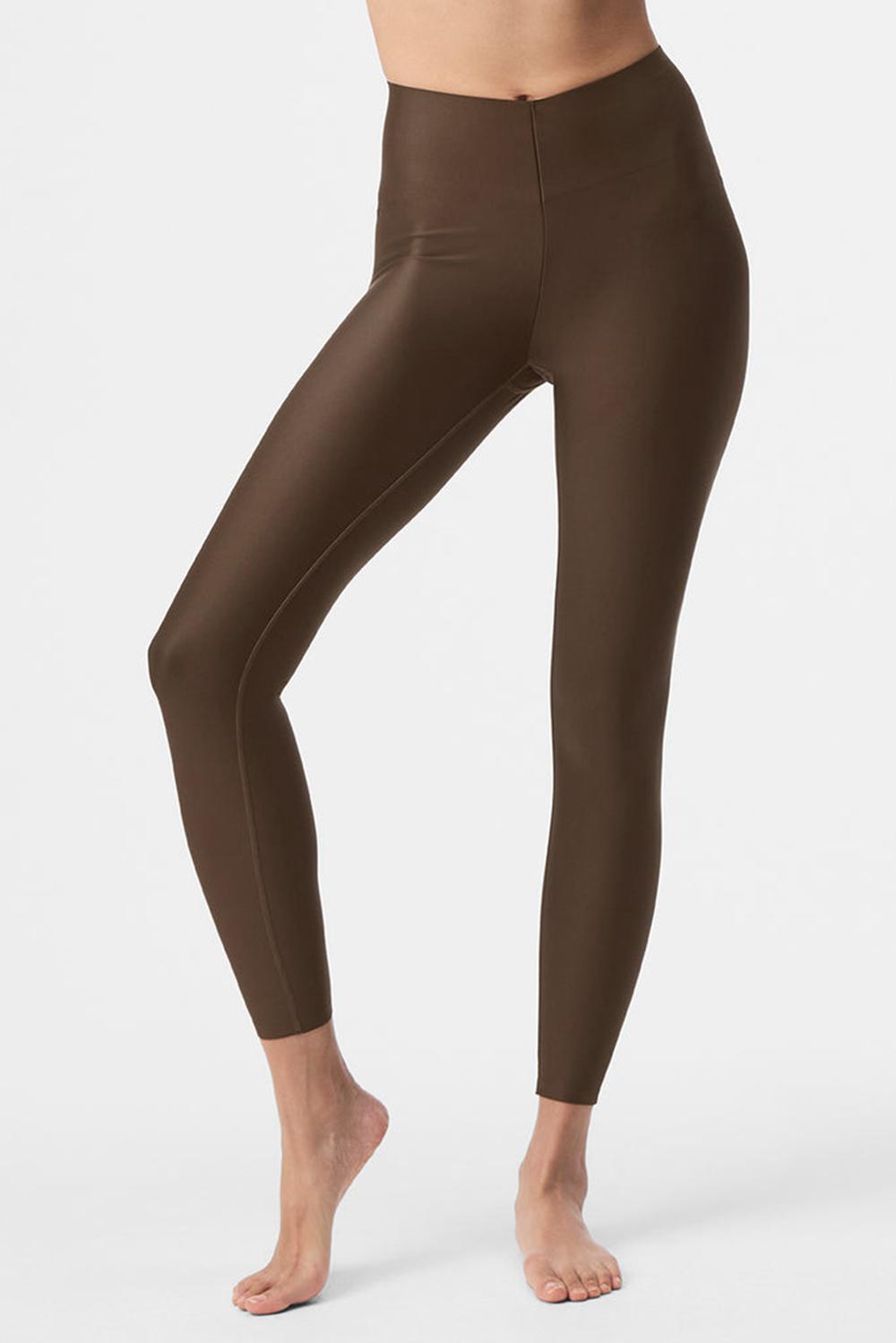 Leggins Alo Yoga Airlift Strength Extreme High-Waist 7/8 Mujer Espresso | Mexico  LNZ-618504