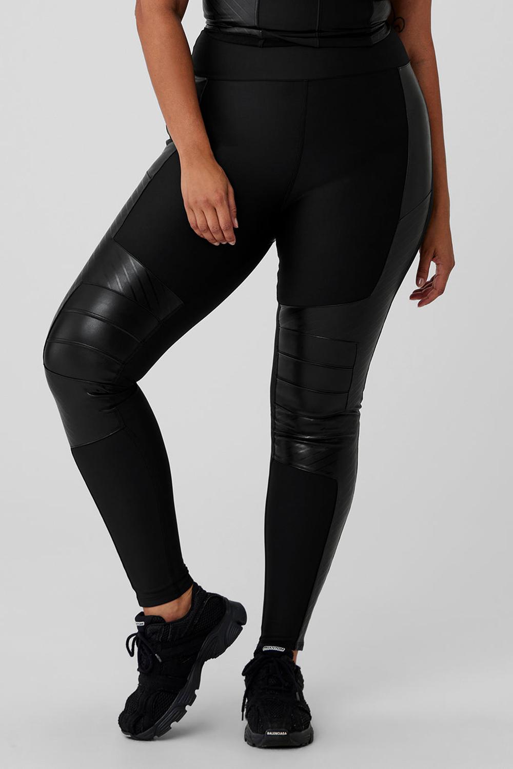 Leggins Alo Yoga Airlift Winter Warm High-Waist Supermoto Mujer Negros | Mexico  FPB-194056