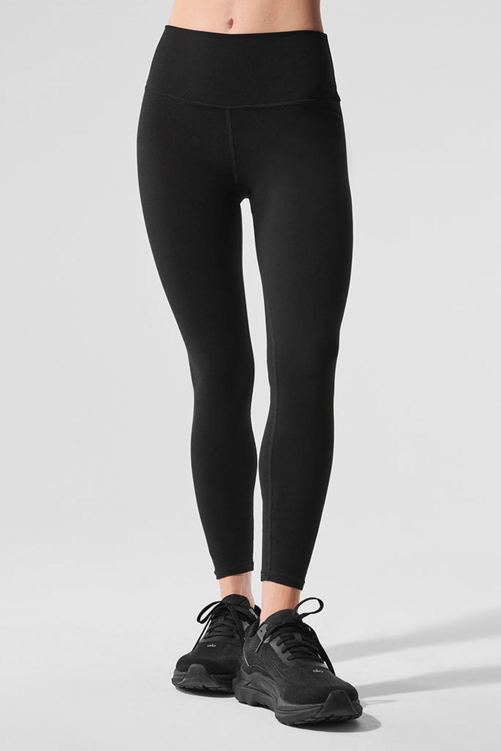 Leggins Alo Yoga Alosoft High-Waist 7/8 Highlight Mujer Negros | Mexico  TCA-970216