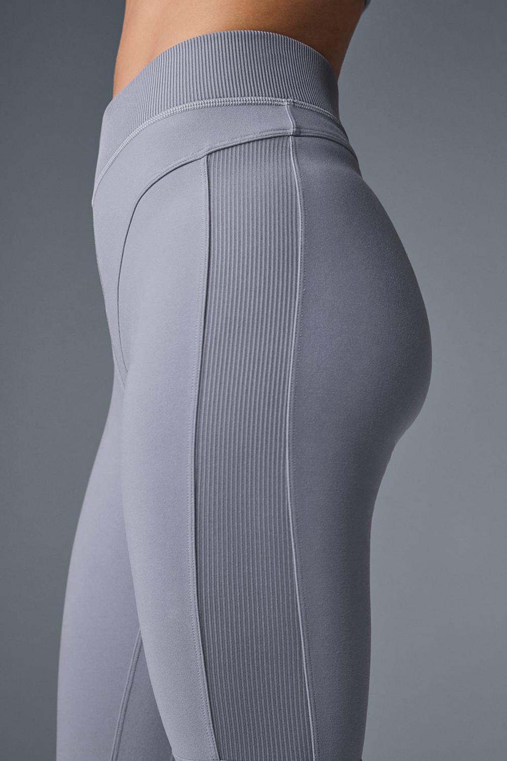 Leggins Alo Yoga Alosoft High-Waist Head Start Mujer Fog | Mexico  QEW-425817