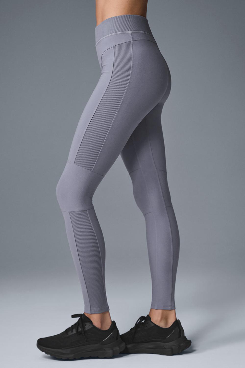 Leggins Alo Yoga Alosoft High-Waist Head Start Mujer Fog | Mexico  QEW-425817