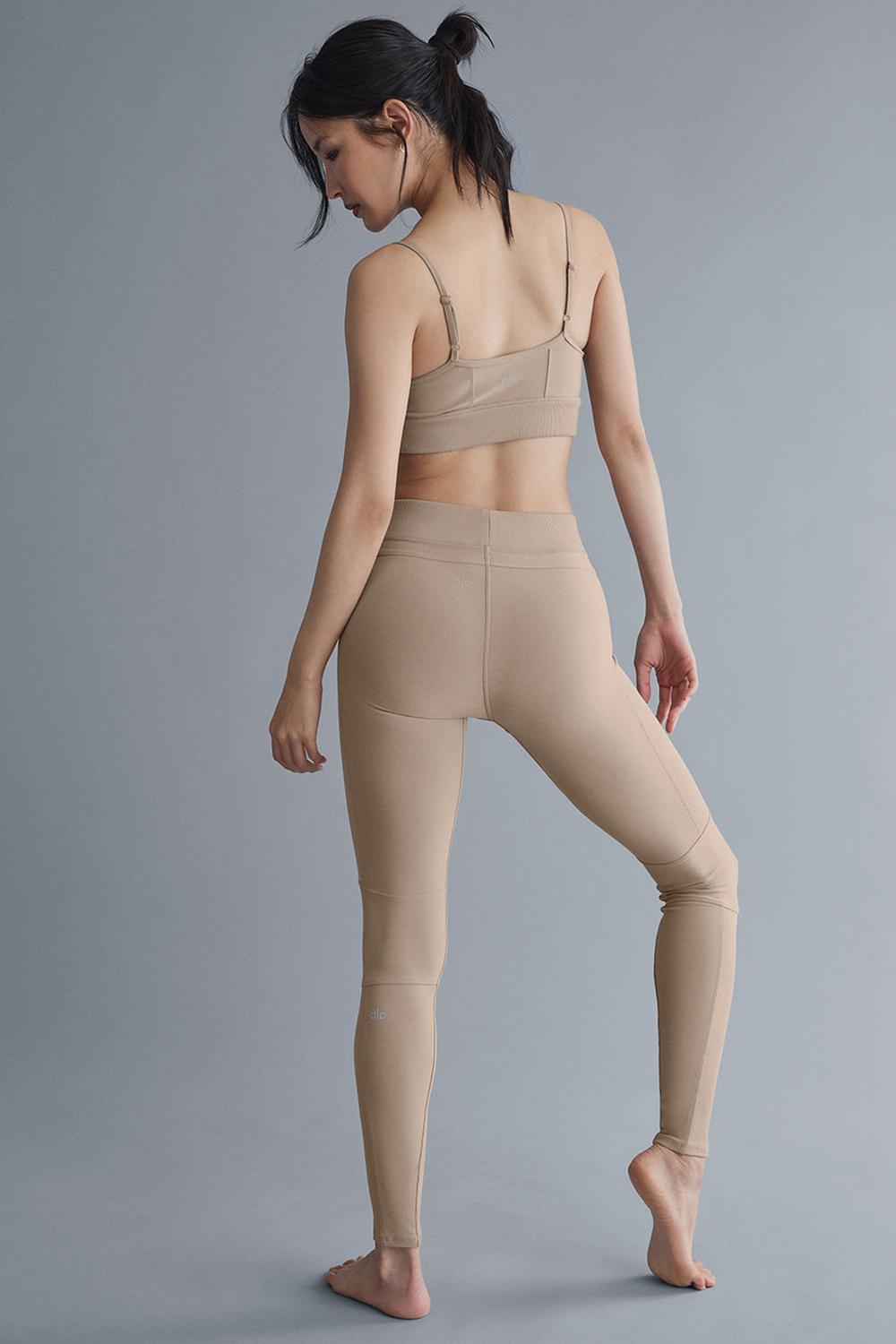 Leggins Alo Yoga Alosoft High-Waist Head Start Mujer Gravel | Mexico  NFR-624098
