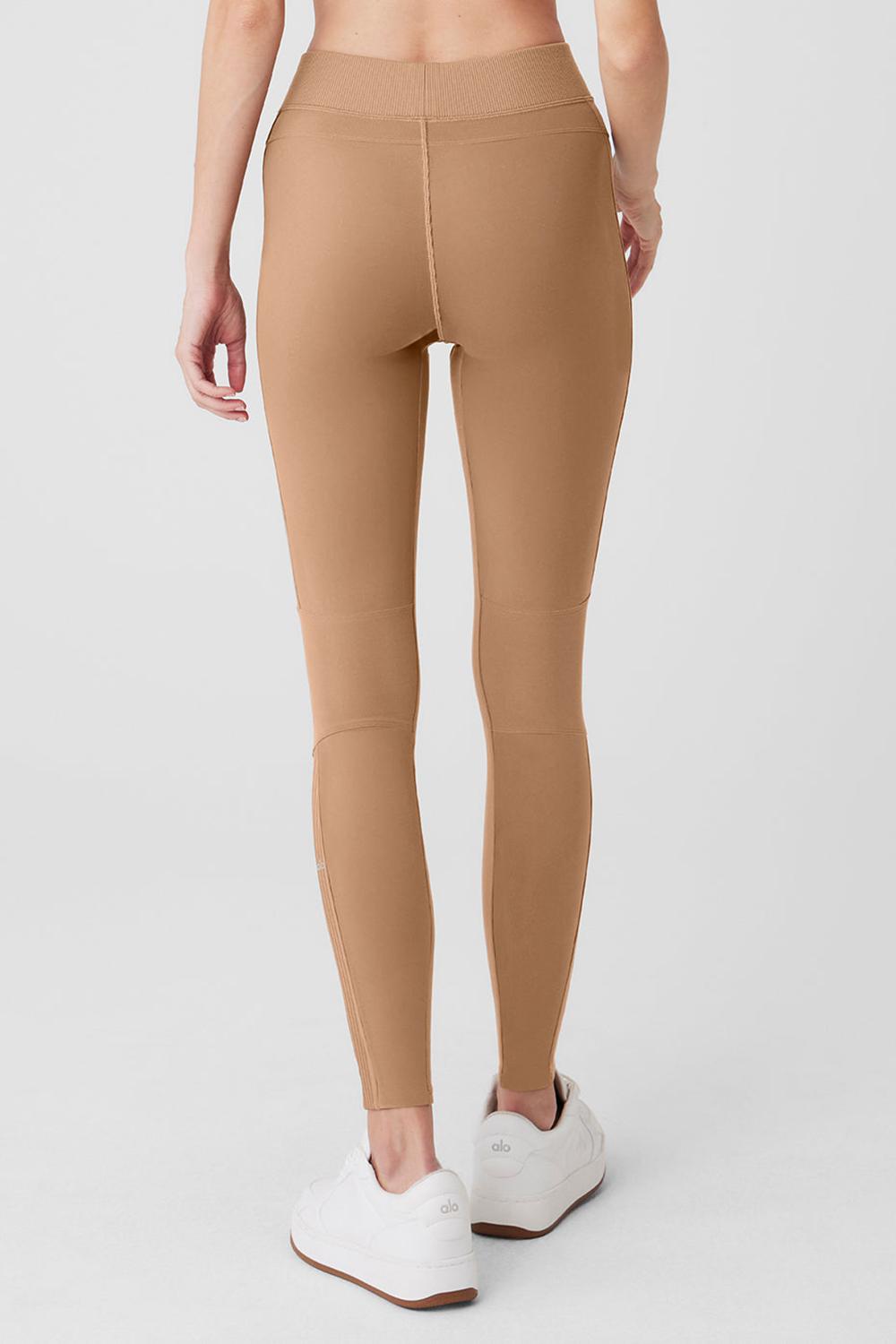 Leggins Alo Yoga Alosoft High-Waist Head Start Mujer Toasted Almond | Mexico  RQK-098164