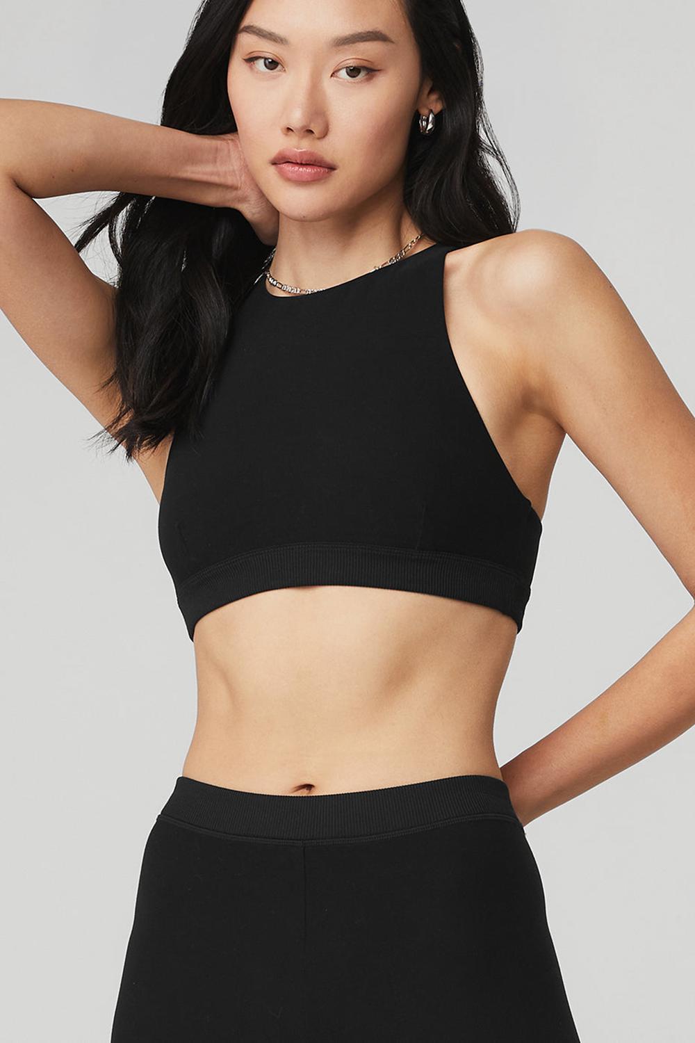 Leggins Alo Yoga Alosoft High-Waist Iconic 90'sri Mujer Negros | Mexico  RTE-850376