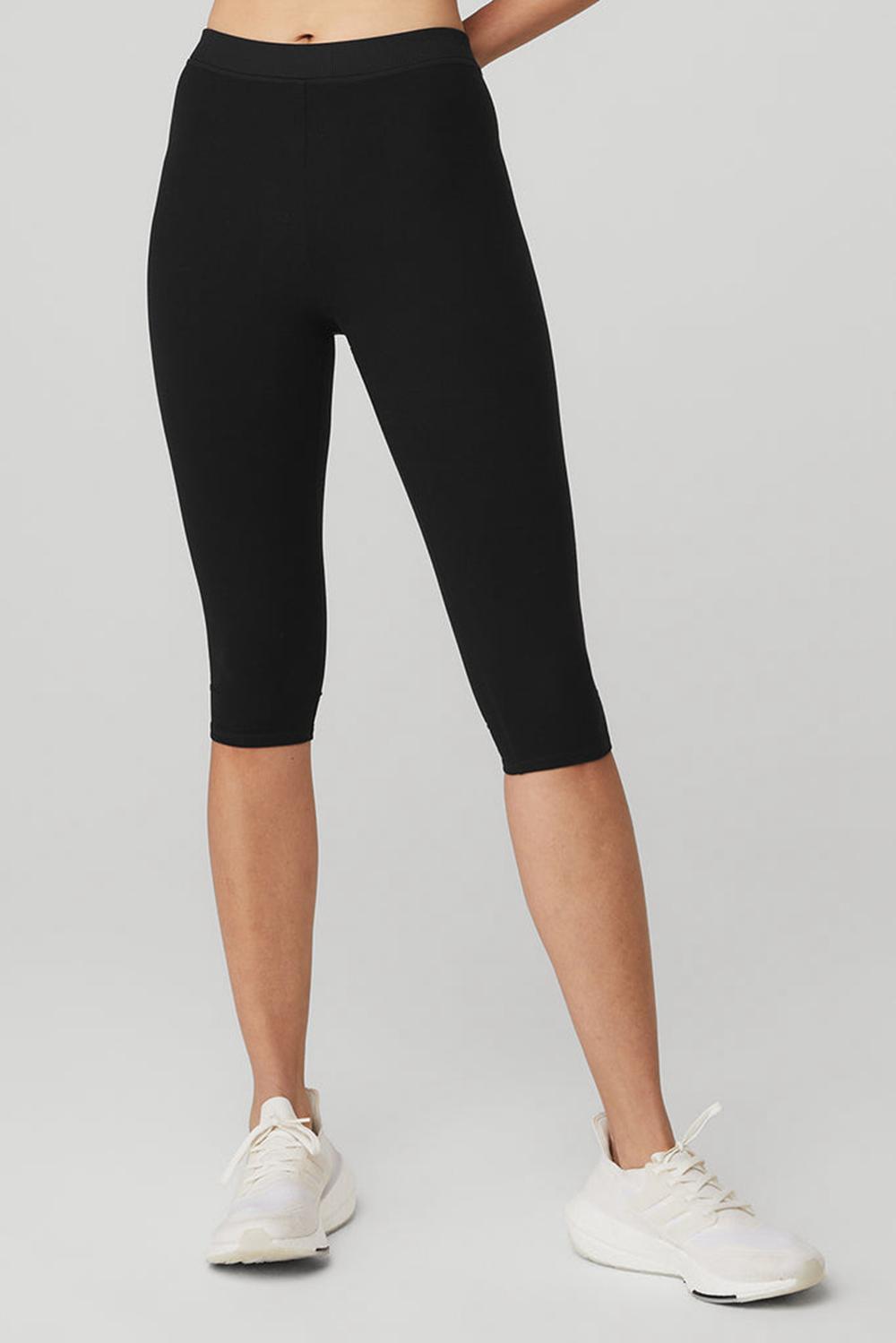 Leggins Alo Yoga Alosoft High-Waist Iconic 90\'sri Mujer Negros | Mexico  RTE-850376
