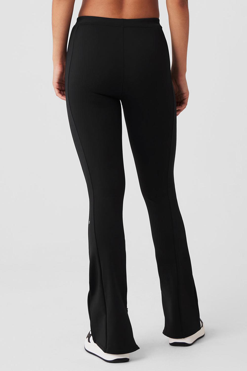 Leggins Alo Yoga High-Waist 7/8 Zip It Flare Mujer Negros | Mexico  JFK-958270