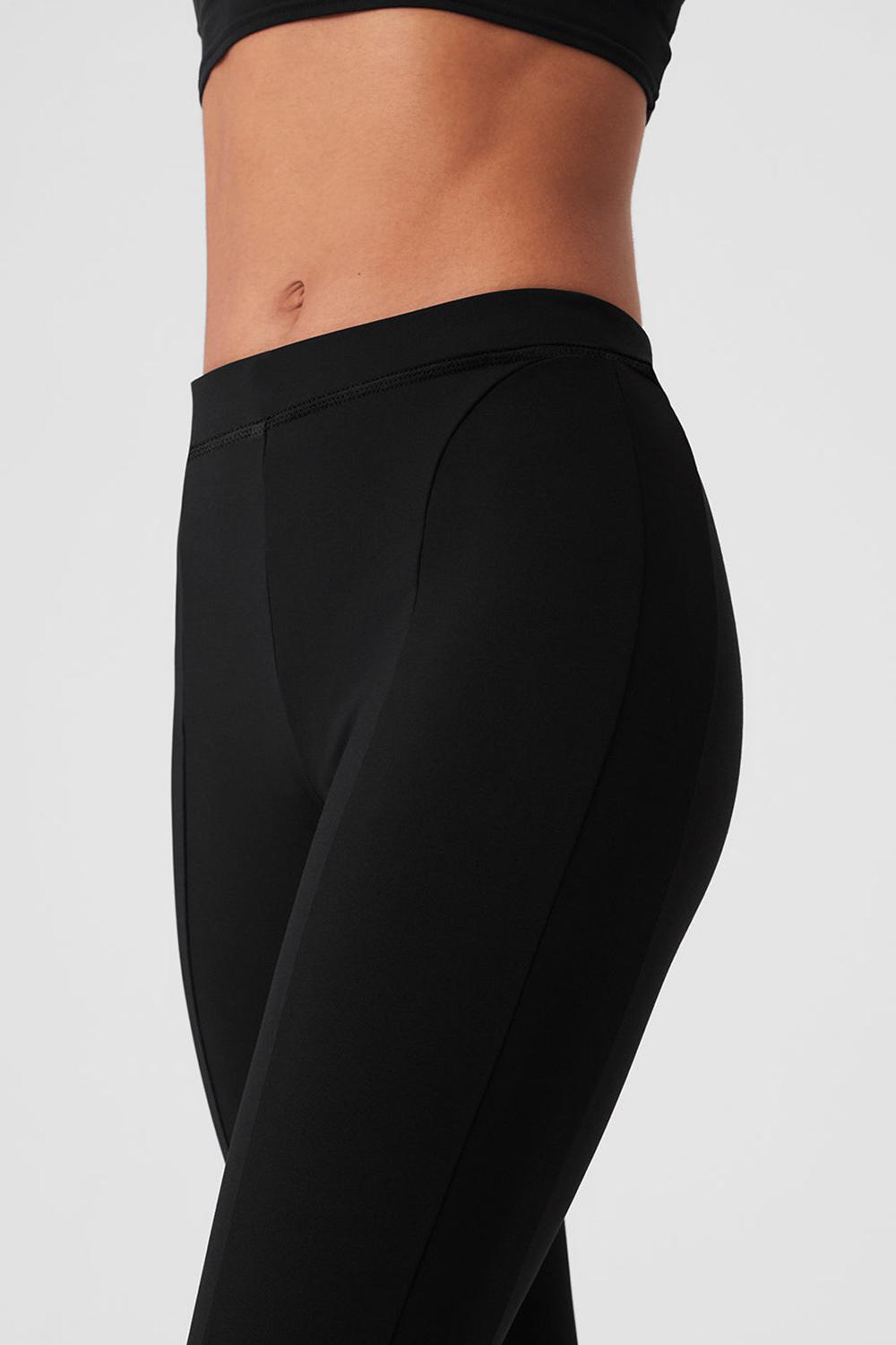 Leggins Alo Yoga High-Waist 7/8 Zip It Flare Mujer Negros | Mexico  JFK-958270