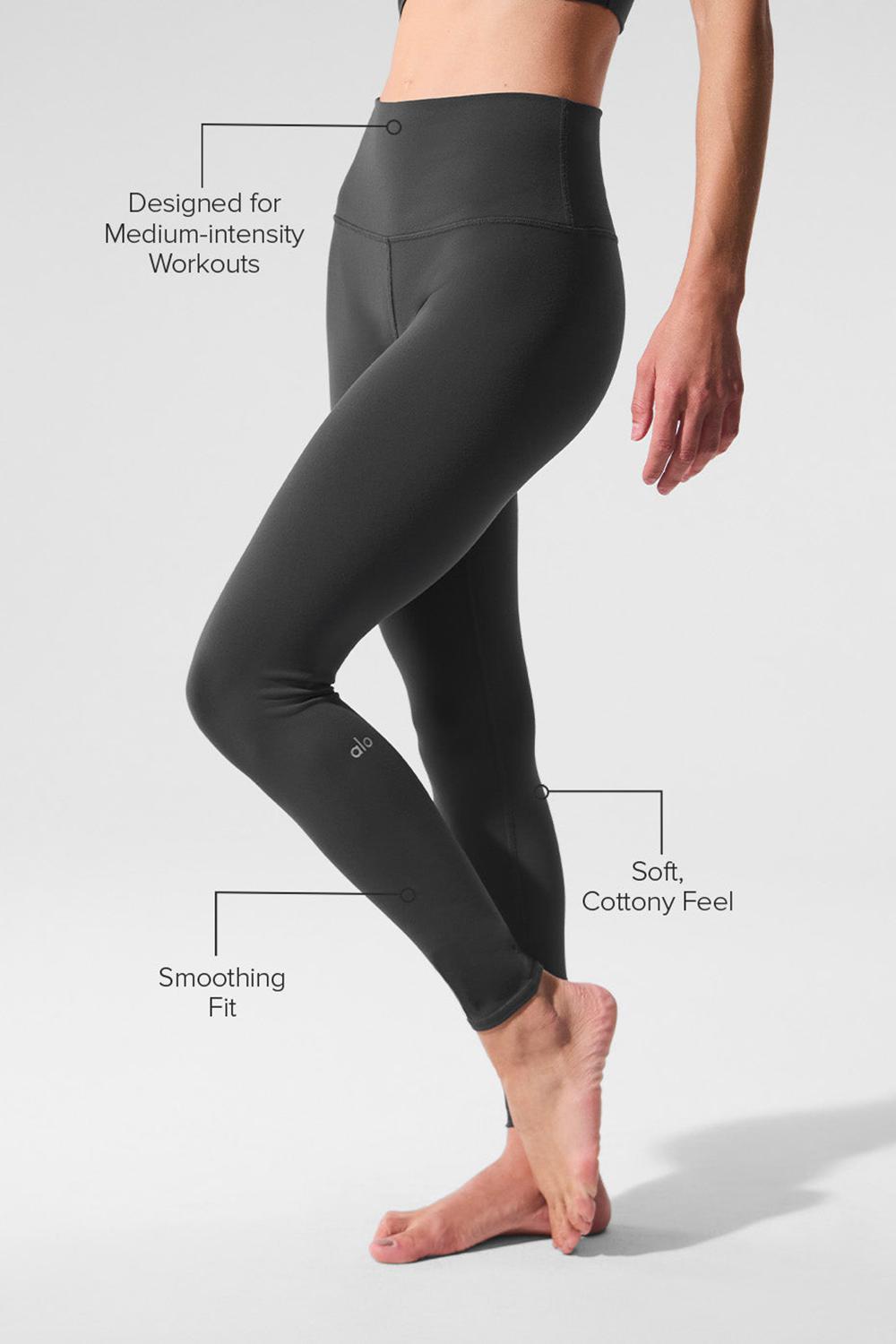 Leggins Alo Yoga High-Waist Airbrush Bottoms Mujer Anthracite | Mexico  WOL-142083