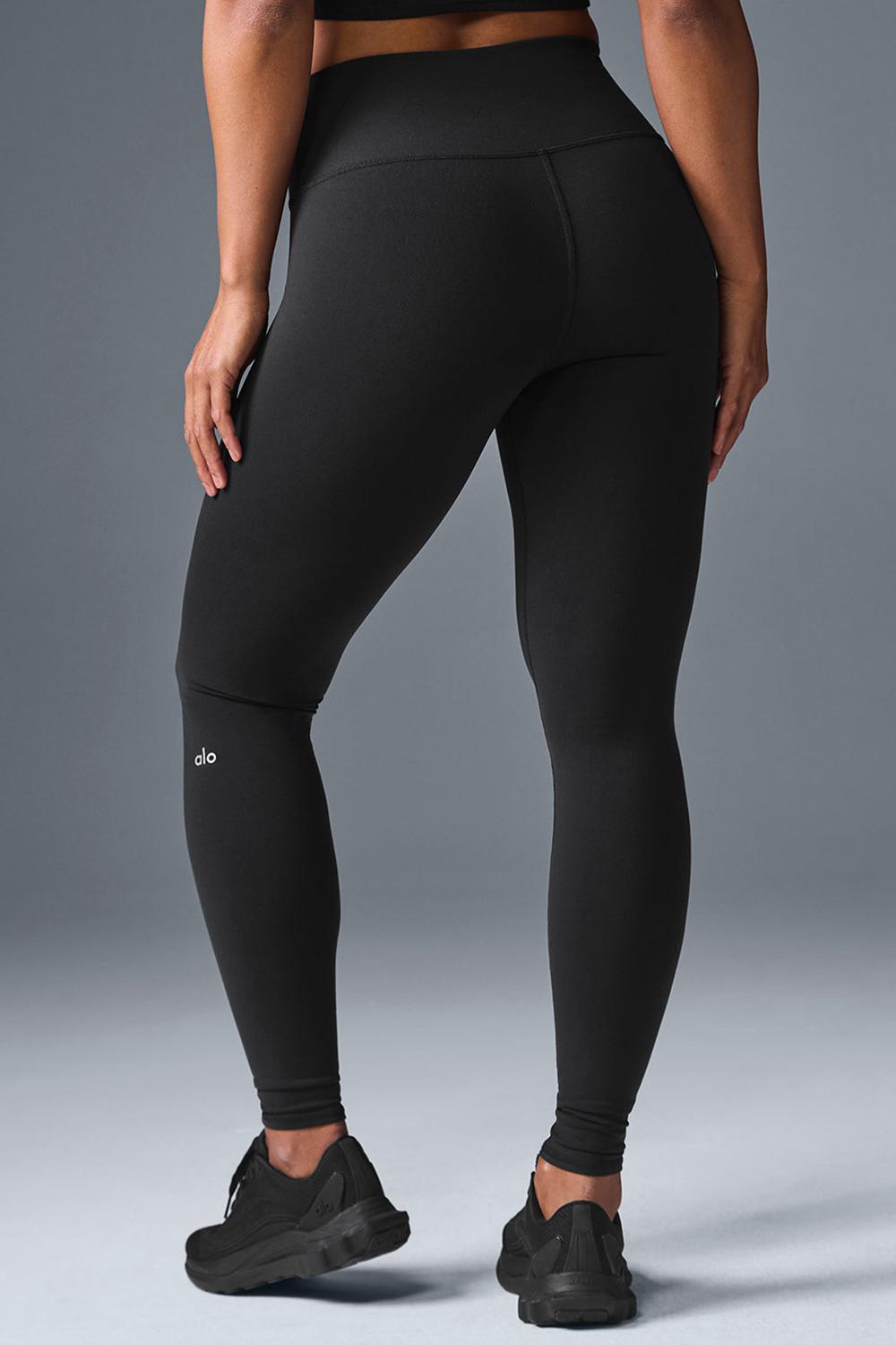 Leggins Alo Yoga High-Waist Airbrush Mujer Negros | Mexico  JHD-625084