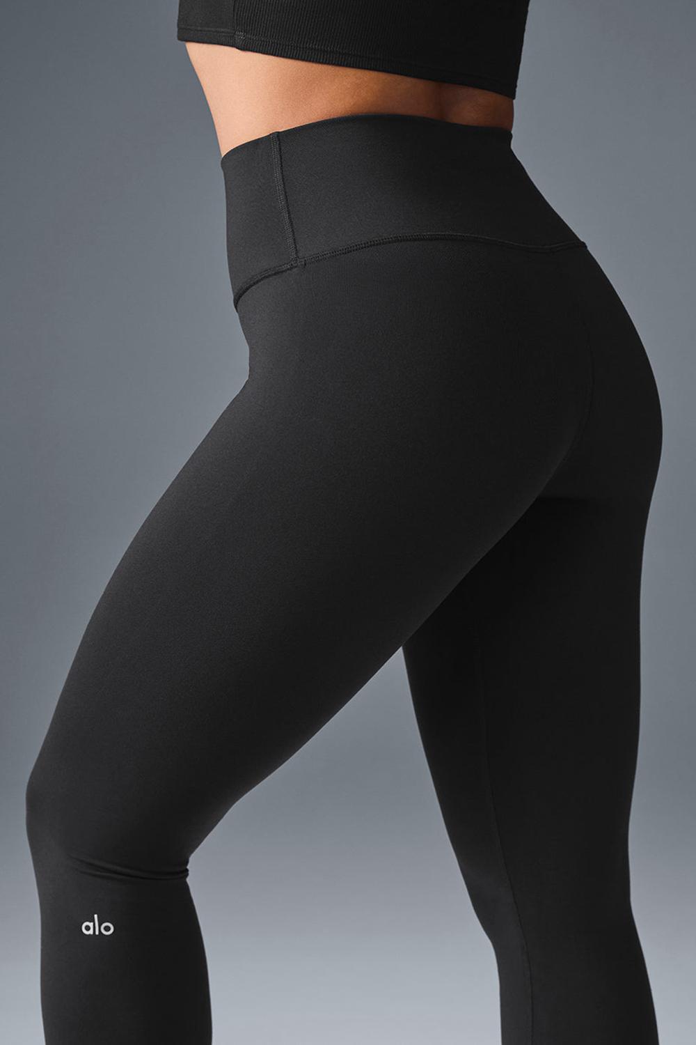 Leggins Alo Yoga High-Waist Airbrush Mujer Negros | Mexico  JHD-625084
