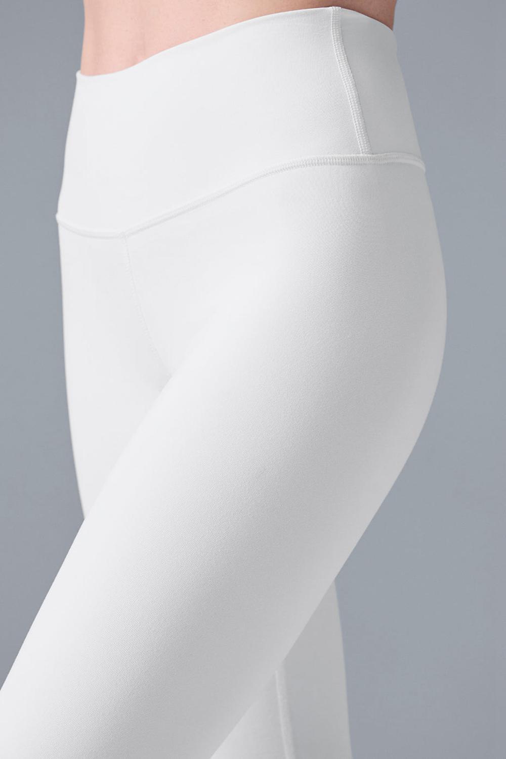 Leggins Alo Yoga High-Waist Airbrushris Mujer Blancos | Mexico  LXW-742106