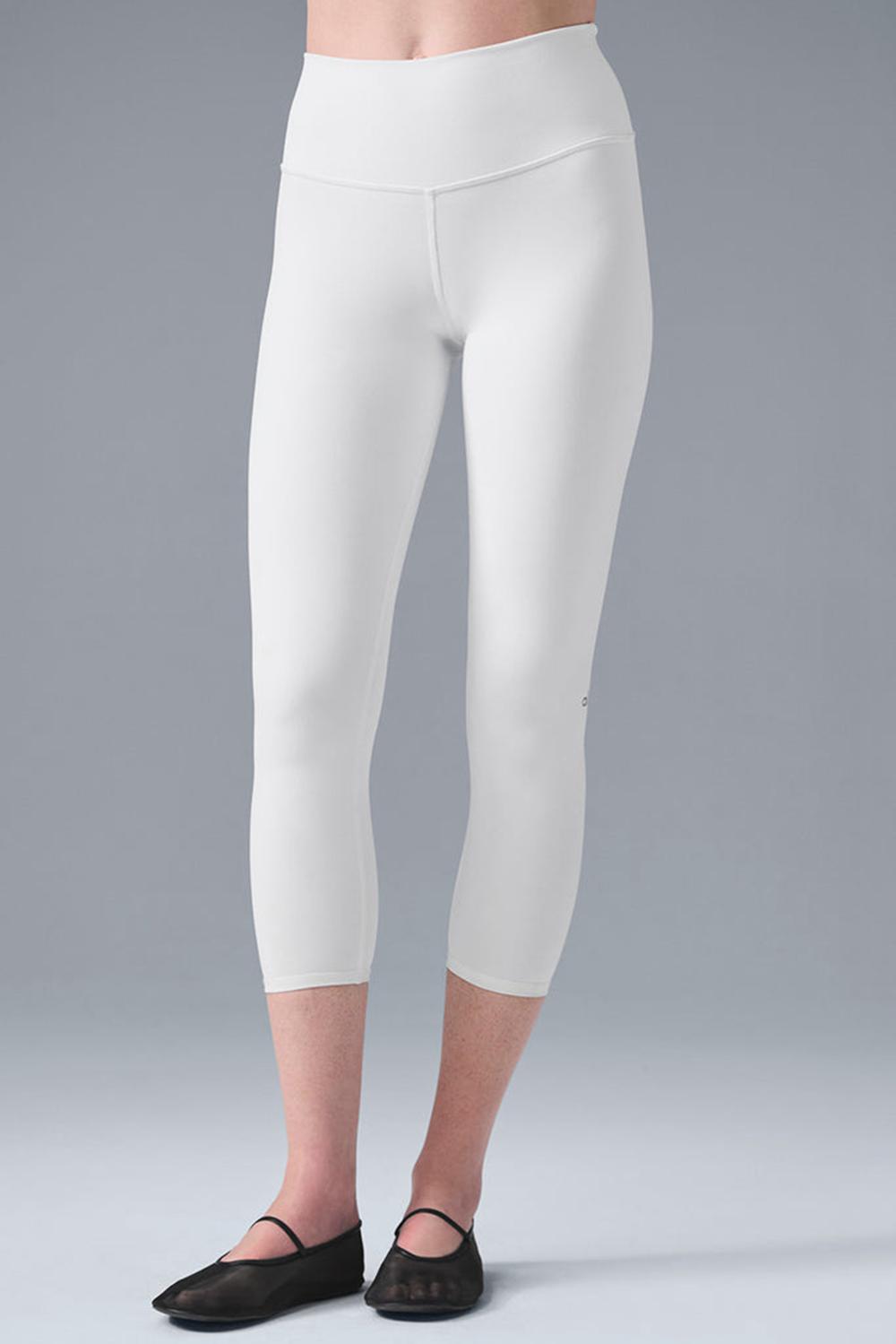 Leggins Alo Yoga High-Waist Airbrushris Mujer Blancos | Mexico  LXW-742106