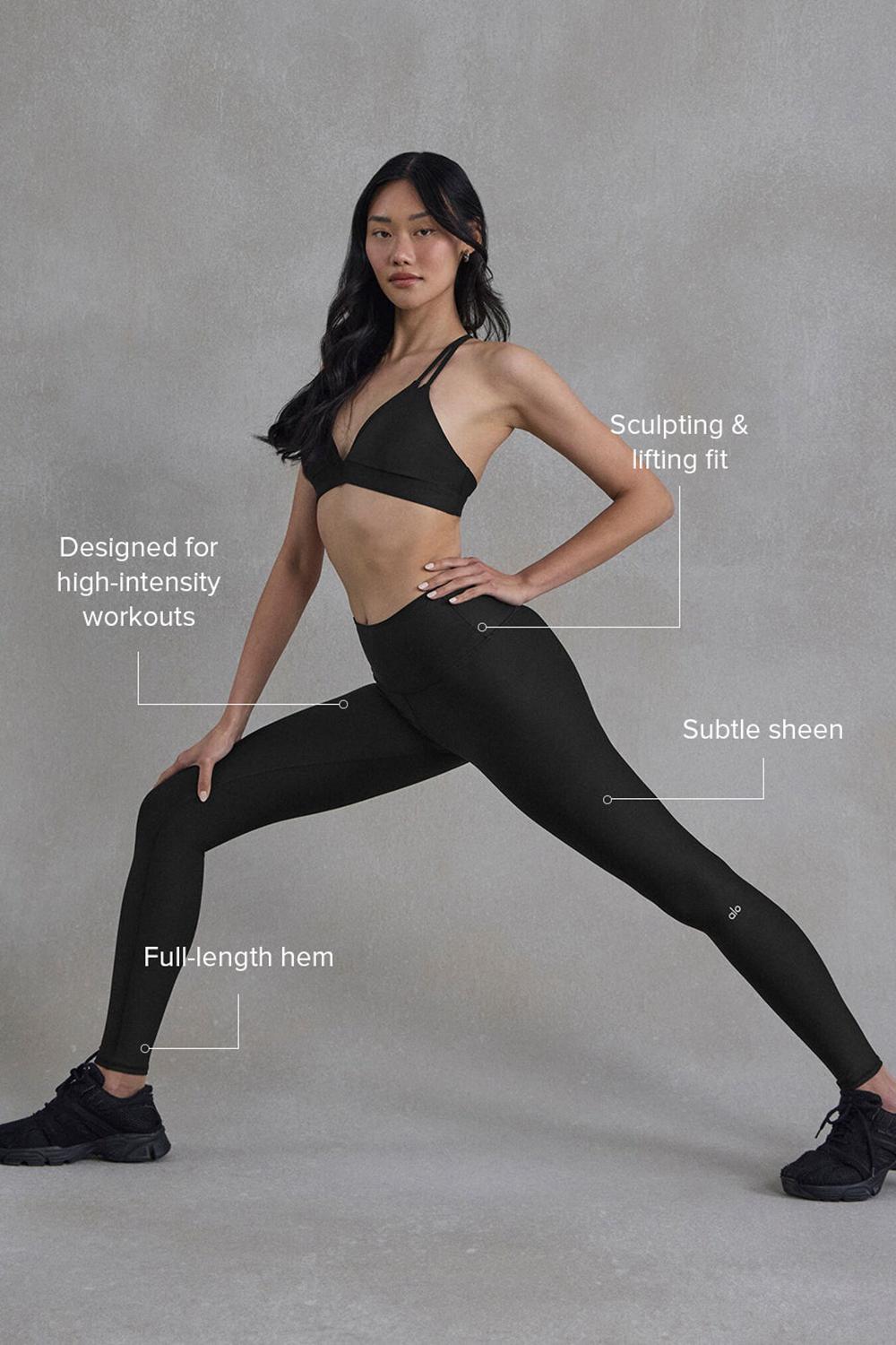 Leggins Alo Yoga High-Waist Airlift Mujer Negros | Mexico  UKC-416852