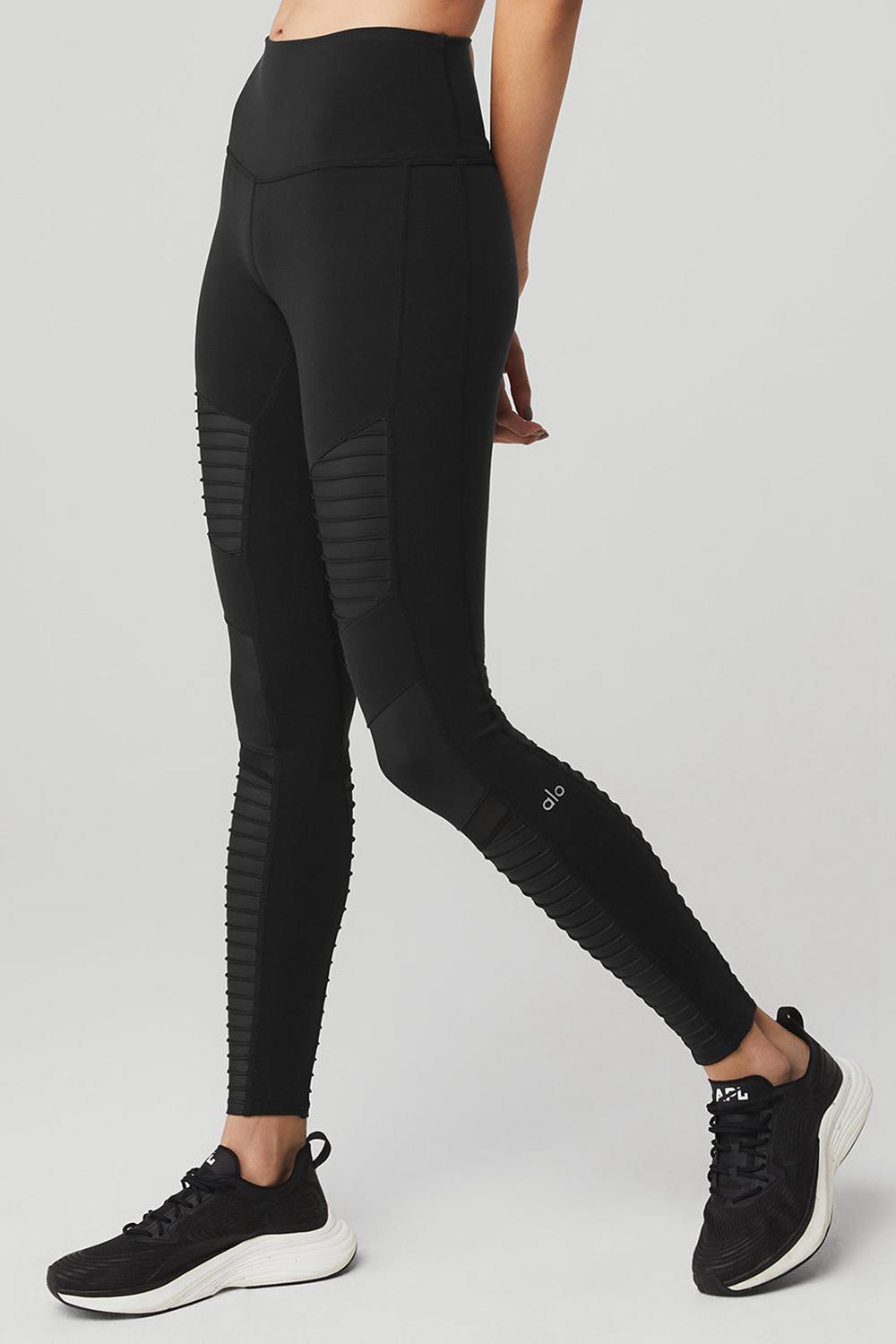 Leggins Alo Yoga High-Waist Motos Mujer Negros Negros | Mexico  UNW-341609