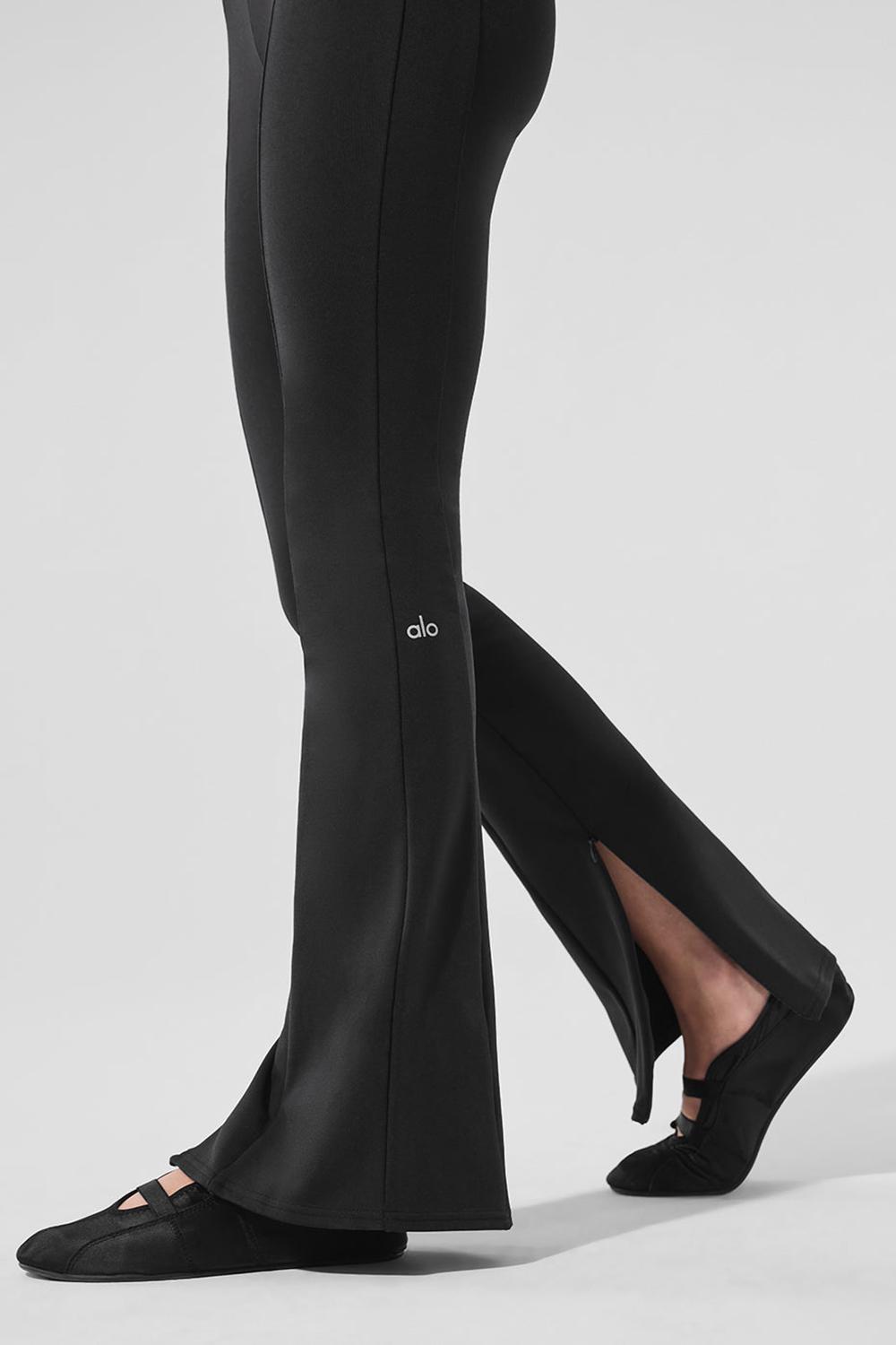 Leggins Alo Yoga High-Waist Zip It Flare Mujer Negros | Mexico  SAH-930745