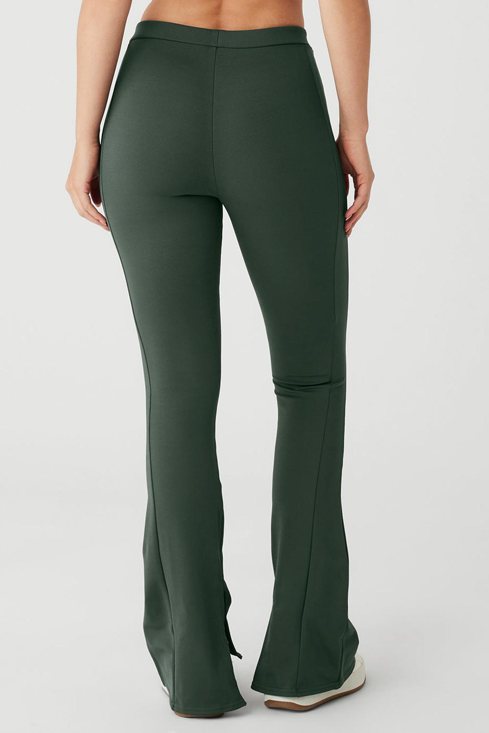 Leggins Alo Yoga High-Waist Zip It Flare Mujer Azules | Mexico  GOS-436198