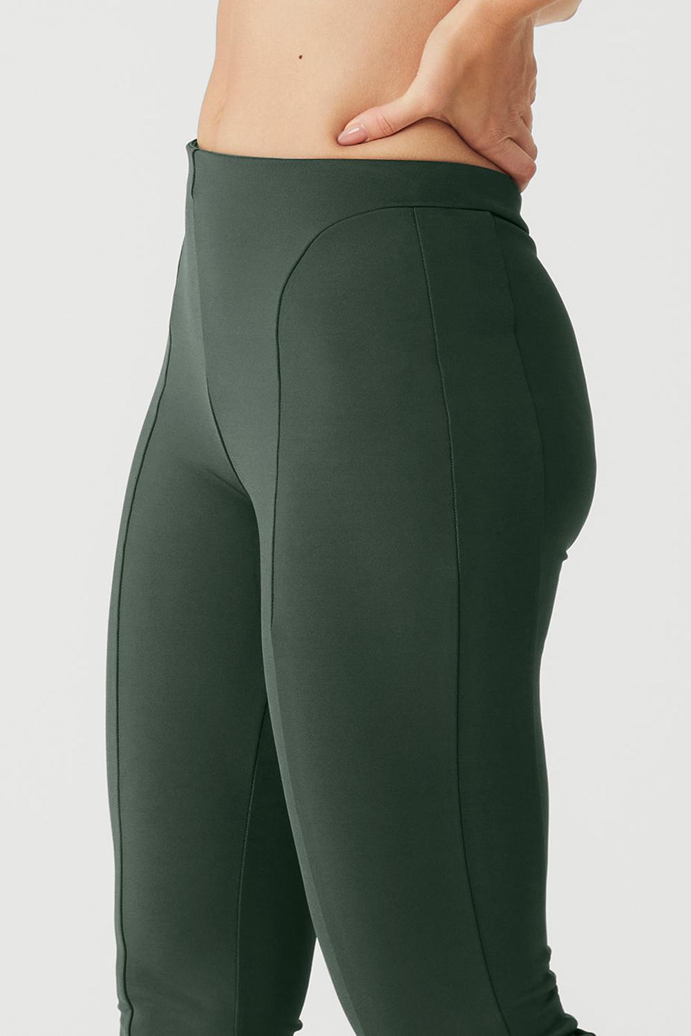 Leggins Alo Yoga High-Waist Zip It Flare Mujer Azules | Mexico  GOS-436198