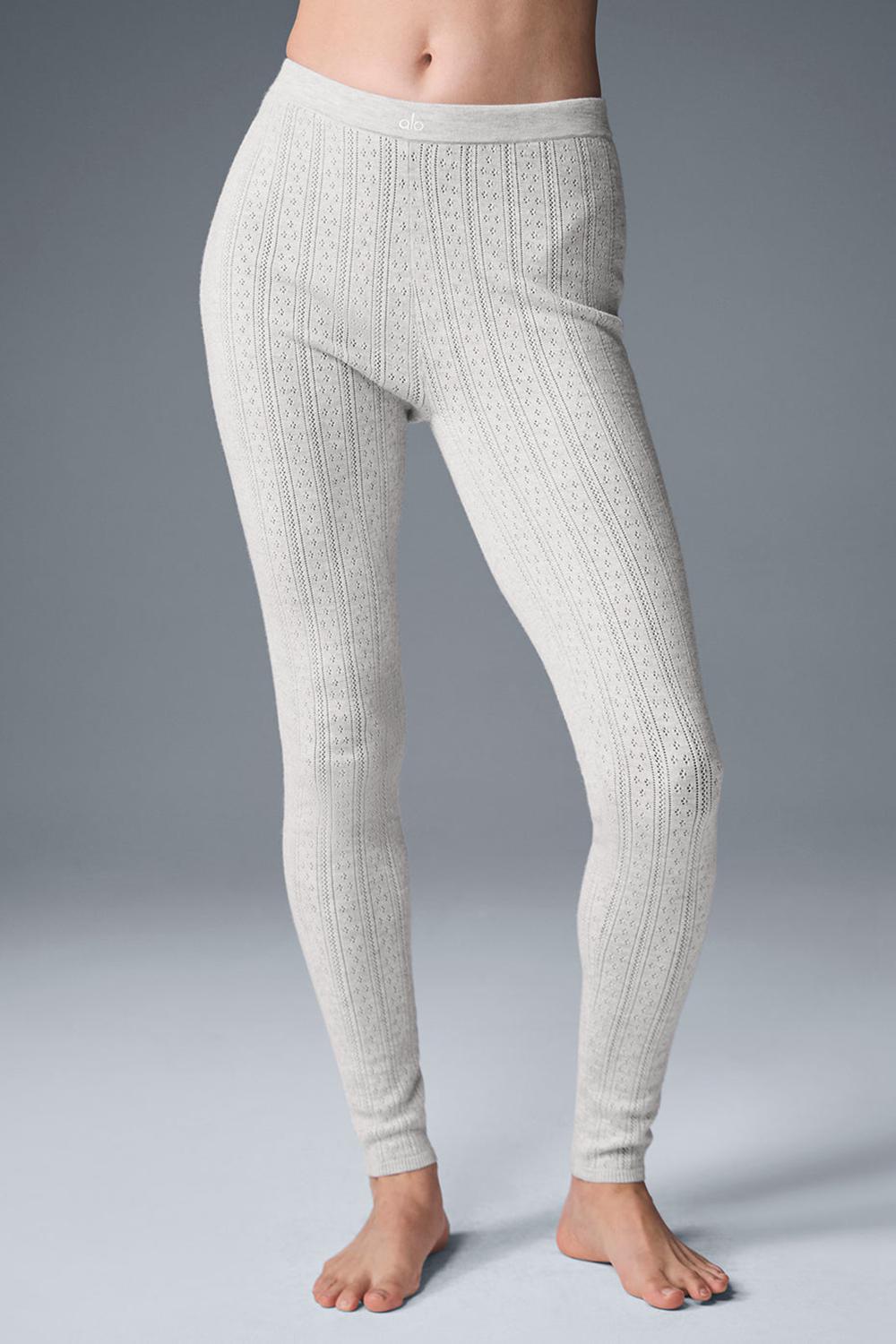 Leggins Alo Yoga Pointelle Sweater High-Waist Be Mine Mujer Grises Claro | Mexico  QNZ-835197