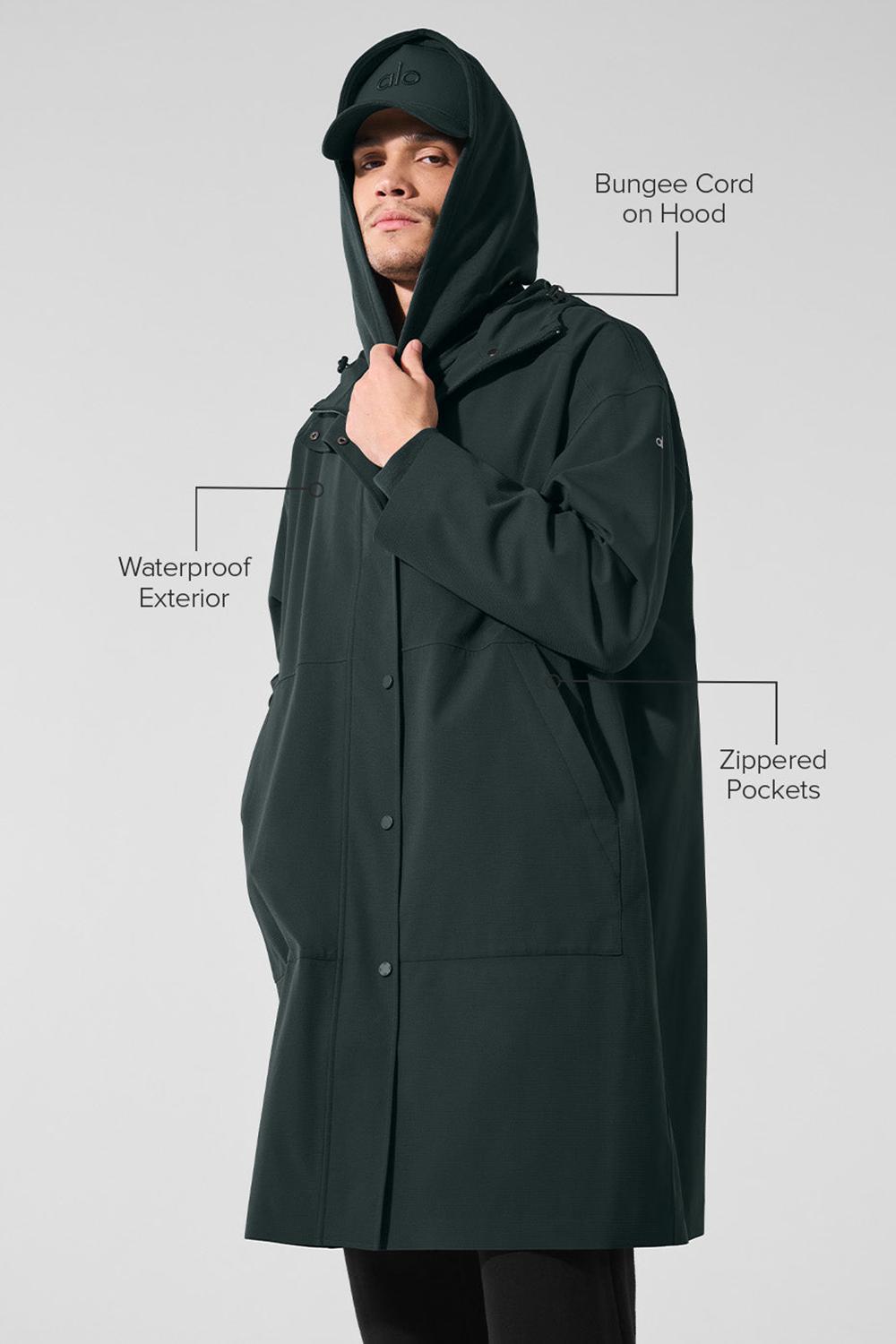 Long Coat Alo Yoga Rain Or Shine Hombre Verdes | Mexico  TOU-108576