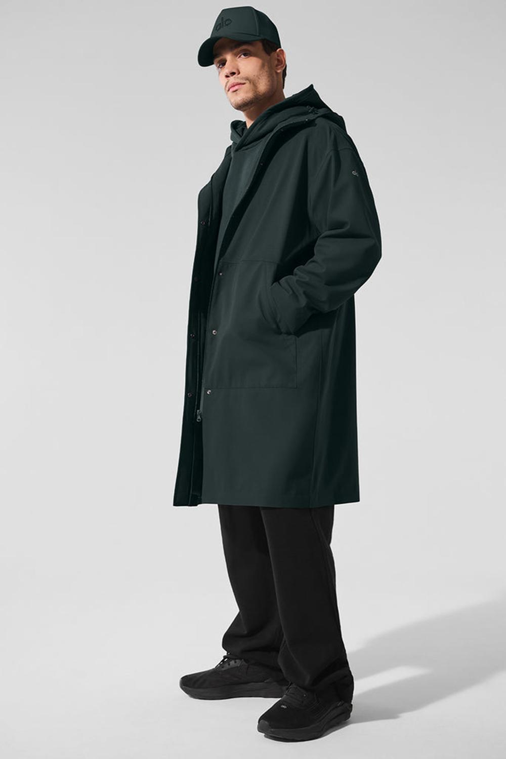 Long Coat Alo Yoga Rain Or Shine Hombre Verdes | Mexico  TOU-108576