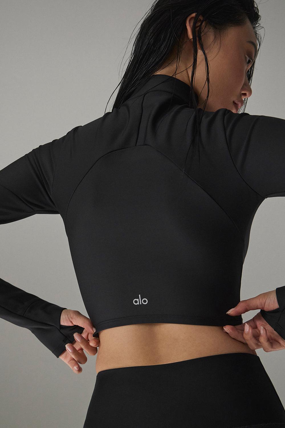 Manga Larga Alo Yoga Airlift Winter Warm Ski Time Mujer Negros | Mexico  SJR-134875