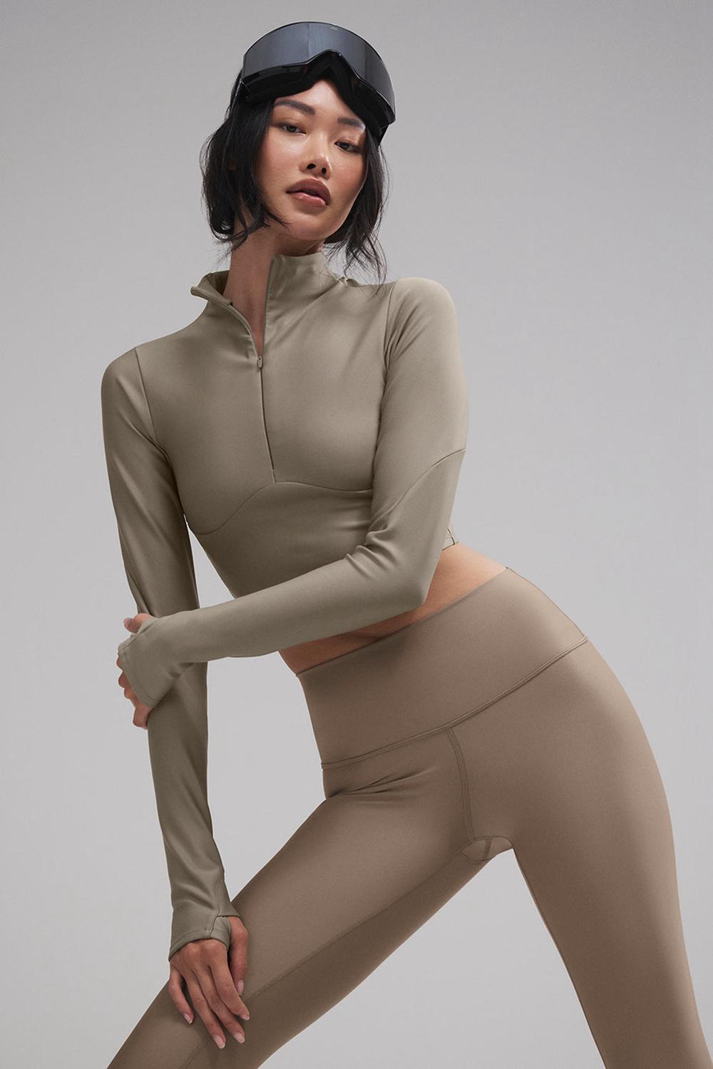 Manga Larga Alo Yoga Airlift Winter Warm Ski Time Mujer Azules | Mexico  SUF-437509