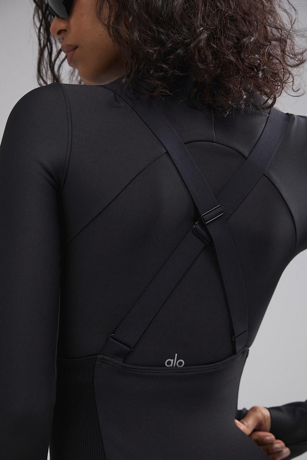 Manga Larga Alo Yoga Airlift Winter Warm Mesh Ski Time Mujer Negros | Mexico  ZME-216783