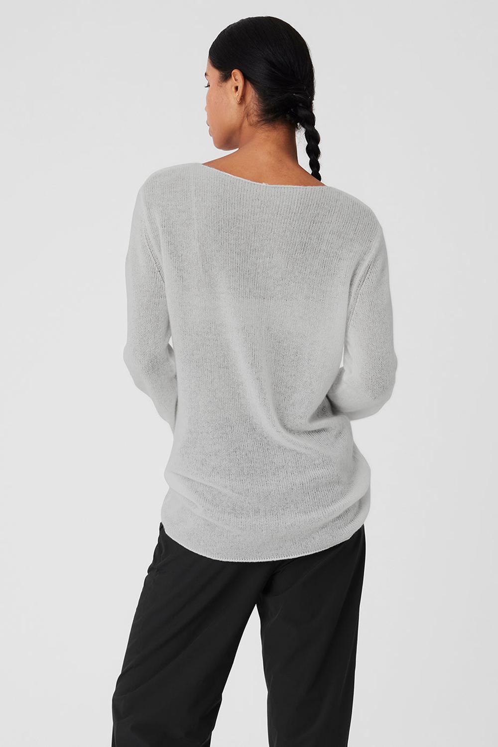 Manga Larga Alo Yoga Cashmere Reform Mujer Grises | Mexico  HEK-094285