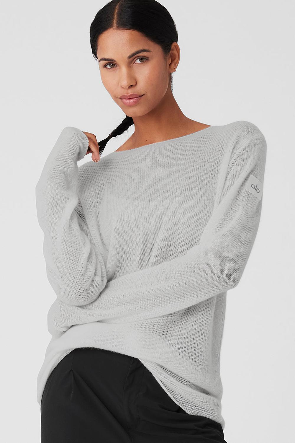 Manga Larga Alo Yoga Cashmere Reform Mujer Grises | Mexico  HEK-094285