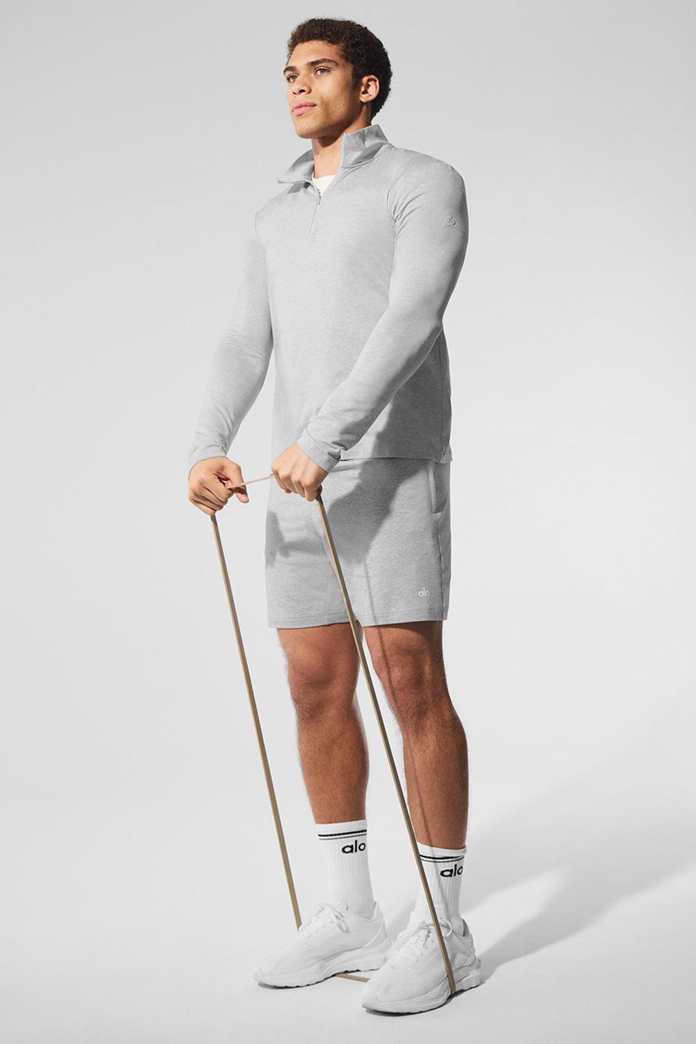 Manga Larga Alo Yoga Conquer 1/4 Zip Reform Hombre Grises | Mexico  QWG-634792