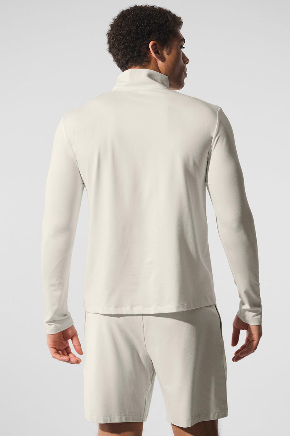 Manga Larga Alo Yoga Conquer 1/4 Zip Reform Hombre Bone | Mexico  KBI-064715