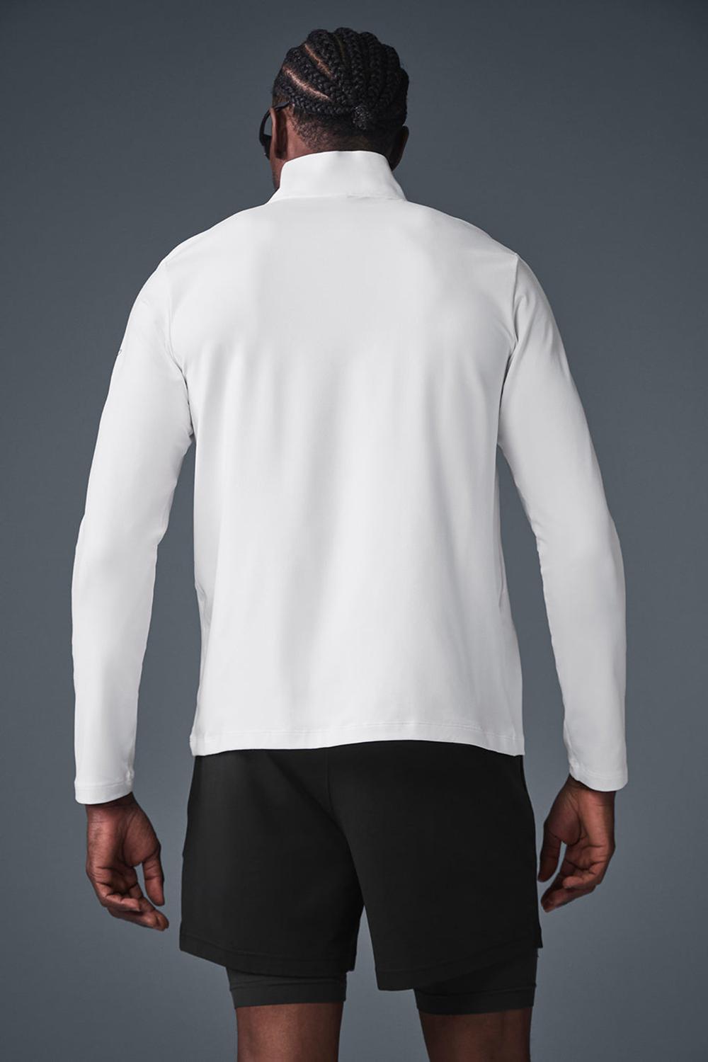 Manga Larga Alo Yoga Conquer 1/4 Zip Reform Hombre Blancos | Mexico  HUZ-650832